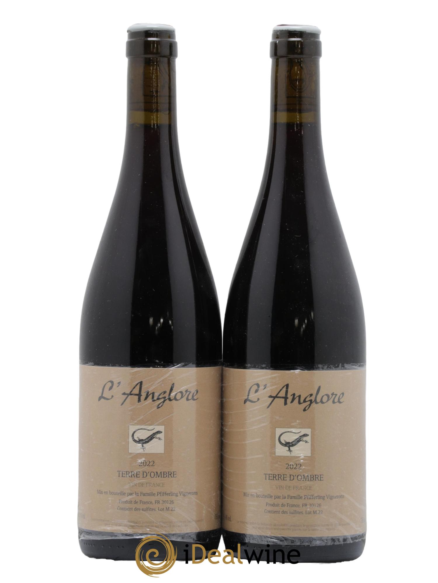 Vin de France Terre d'Ombre L'Anglore  2022 - Lot of 2 bottles - 0