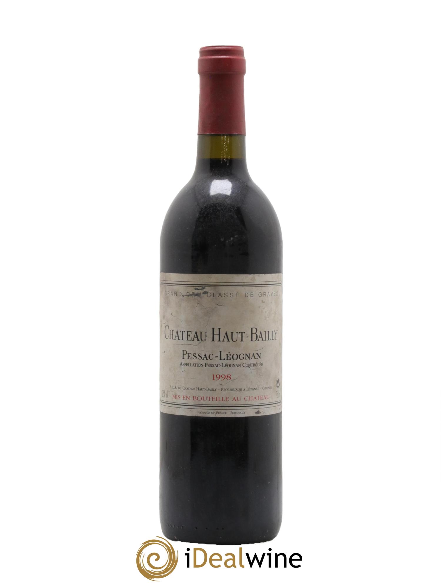 Château Haut-Bailly Cru Classé de Graves 1998 - Lotto di 1 bottiglia - 0