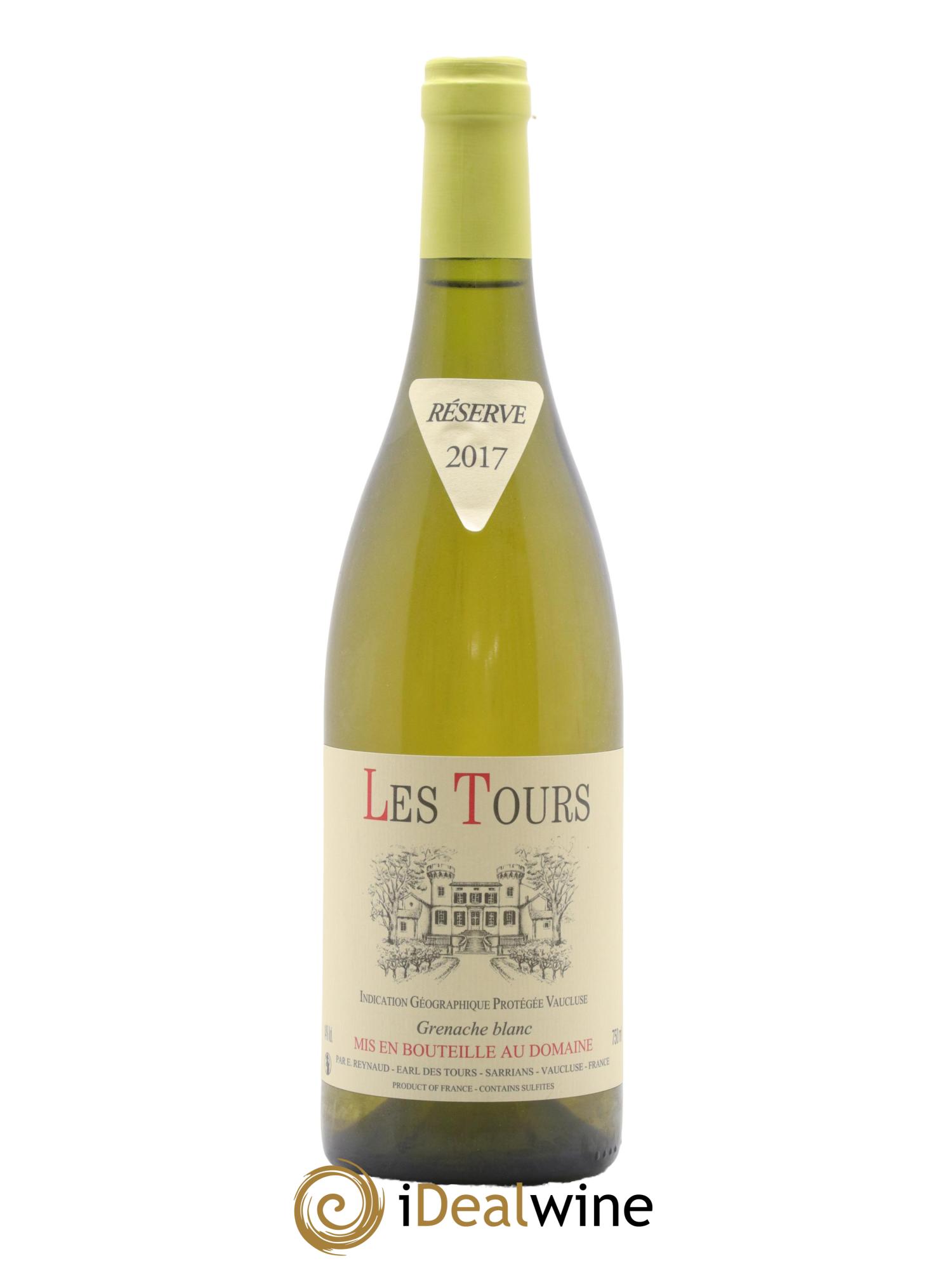 IGP Vaucluse (Vin de Pays de Vaucluse) Les Tours Grenache Blanc Emmanuel Reynaud 2017 - Lotto di 1 bottiglia - 0