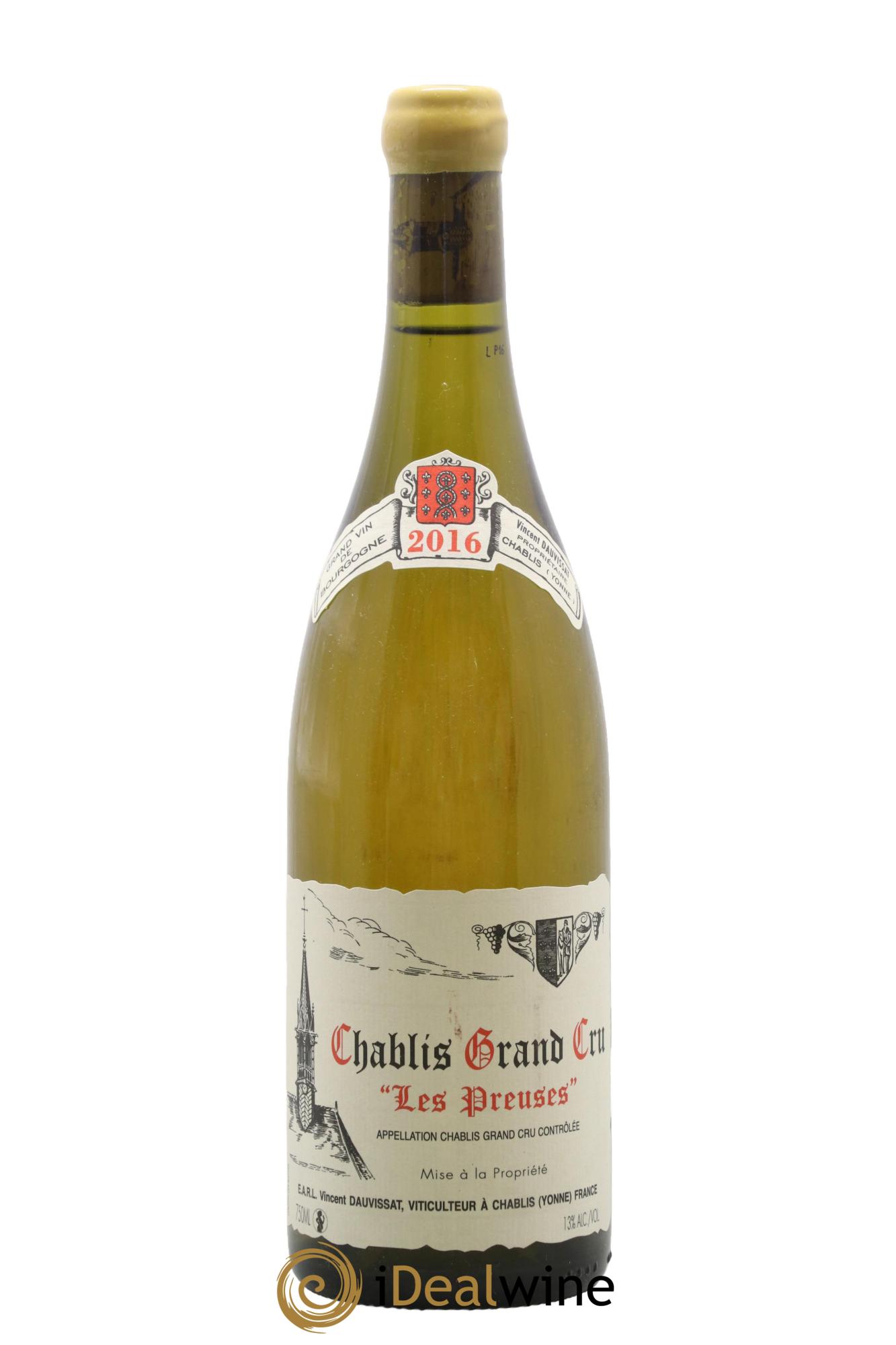 Chablis Grand Cru Les Preuses Vincent Dauvissat (Domaine) 2016 - Lotto di 1 bottiglia - 0