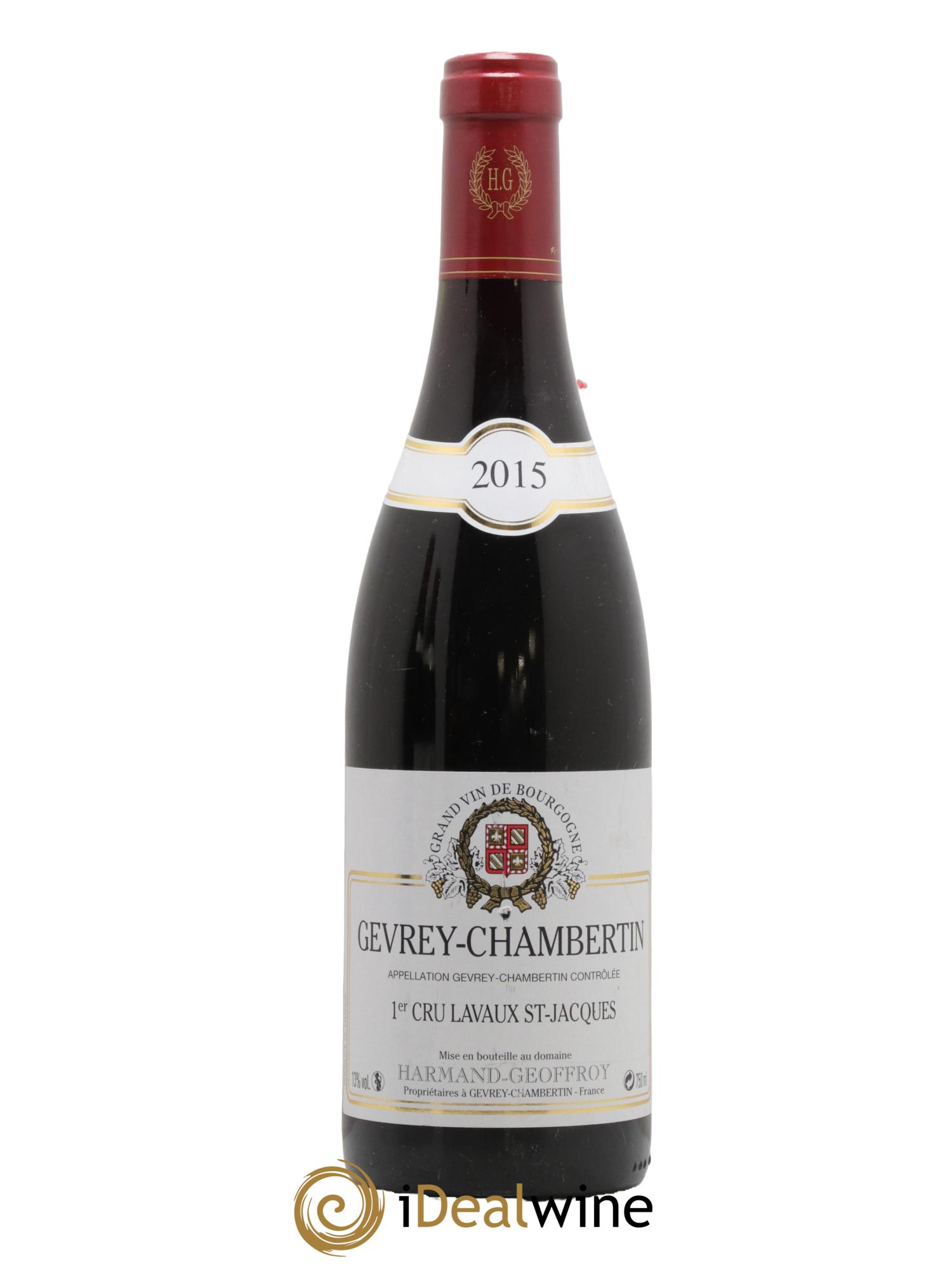 Gevrey-Chambertin 1er Cru Lavaux Saint Jacques Harmand-Geoffroy (Domaine)  2015 - Lotto di 1 bottiglia - 0