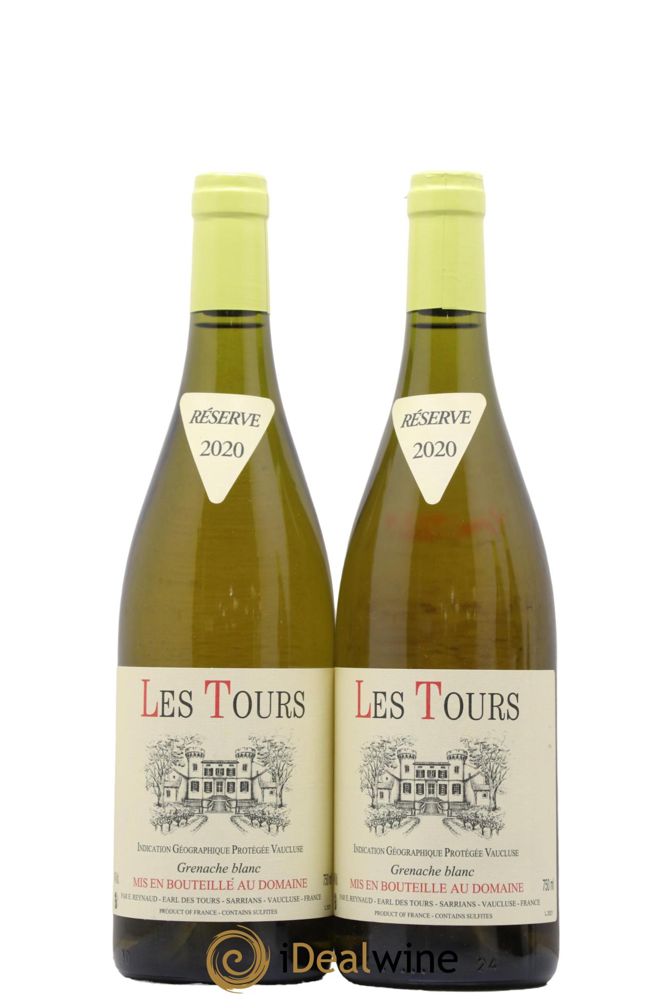 IGP Vaucluse (Vin de Pays de Vaucluse) Grenache Blanc - Les Tours Emmanuel Reynaud