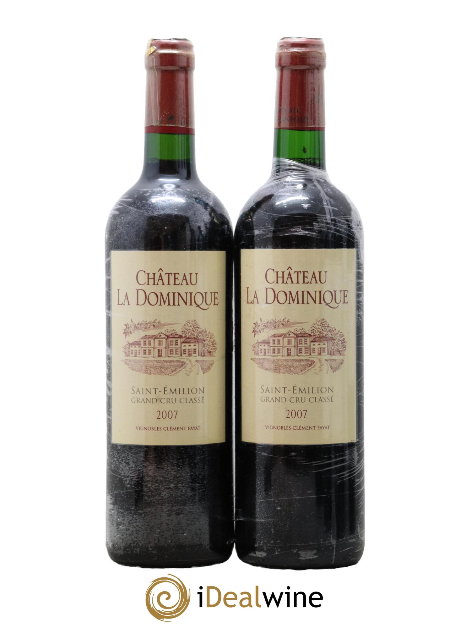 Château la Dominique Grand Cru Classé 2007 - Lot de 2 bouteilles - 0