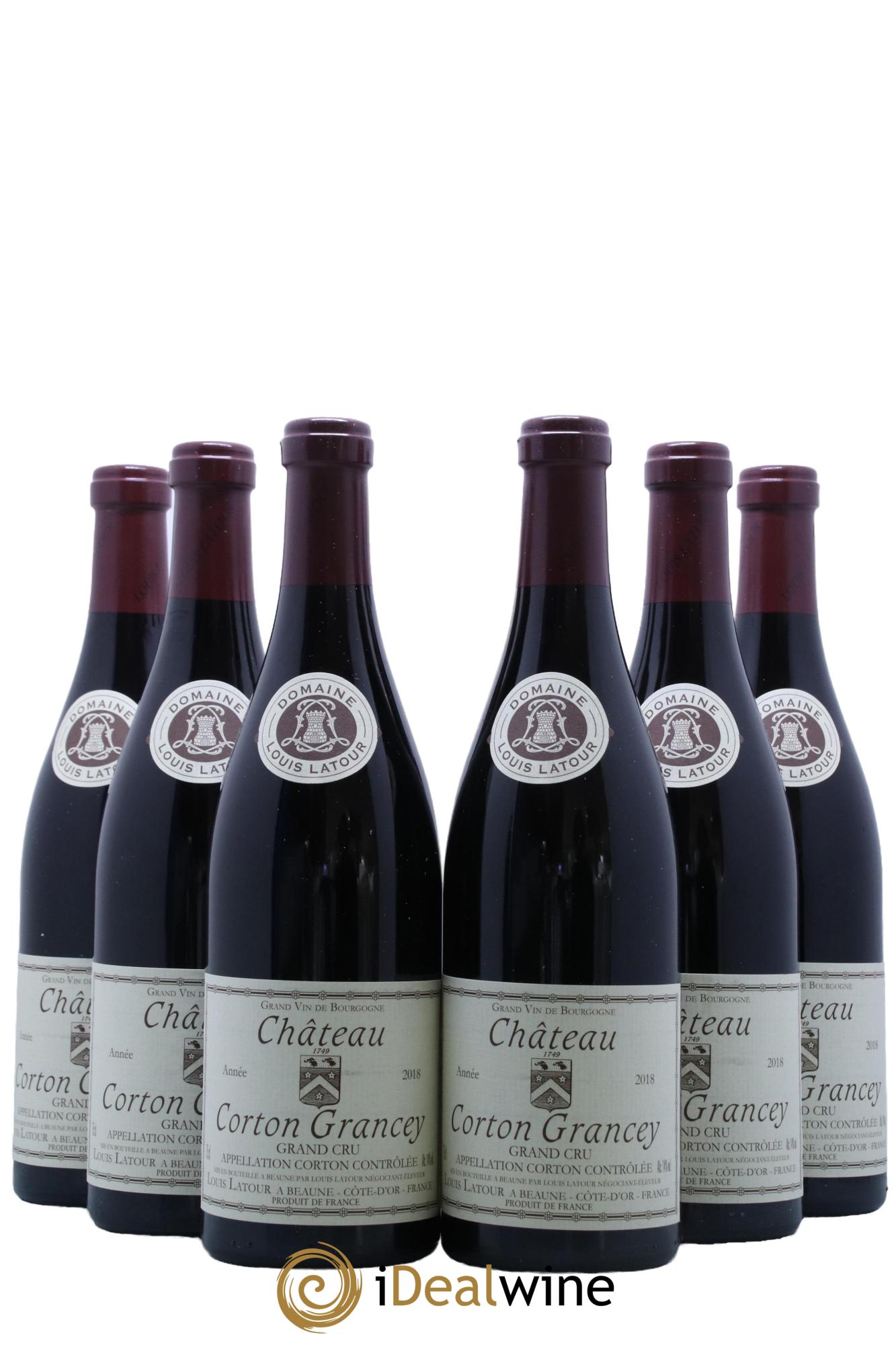 Corton Grand Cru Château Corton Grancey Louis Latour 2018 - Posten von 6 Flaschen - 0