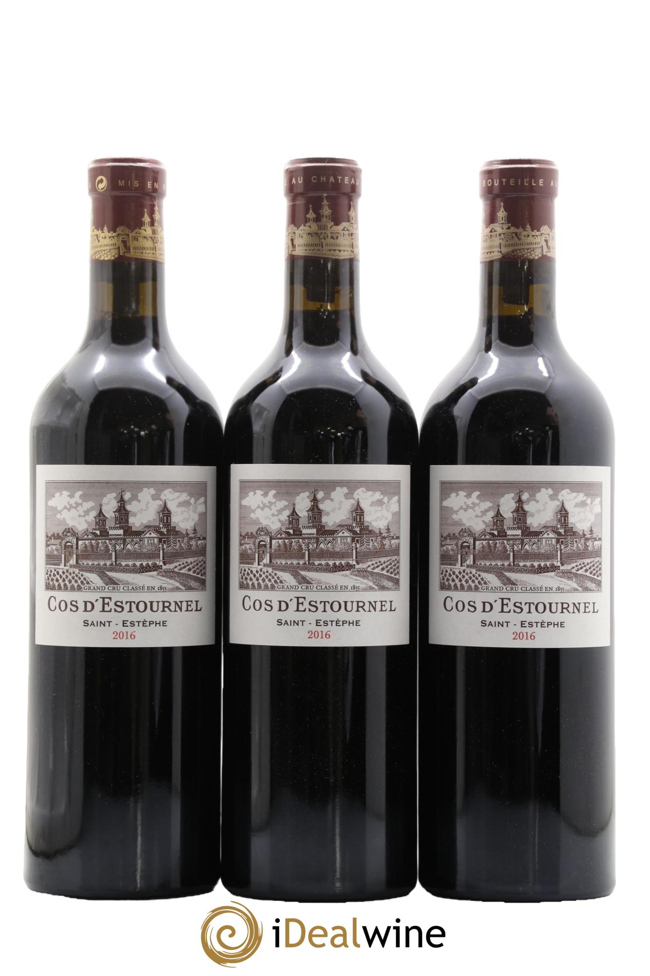 Cos d'Estournel 2ème Grand Cru Classé 2016 - Lot of 3 bottles - 0