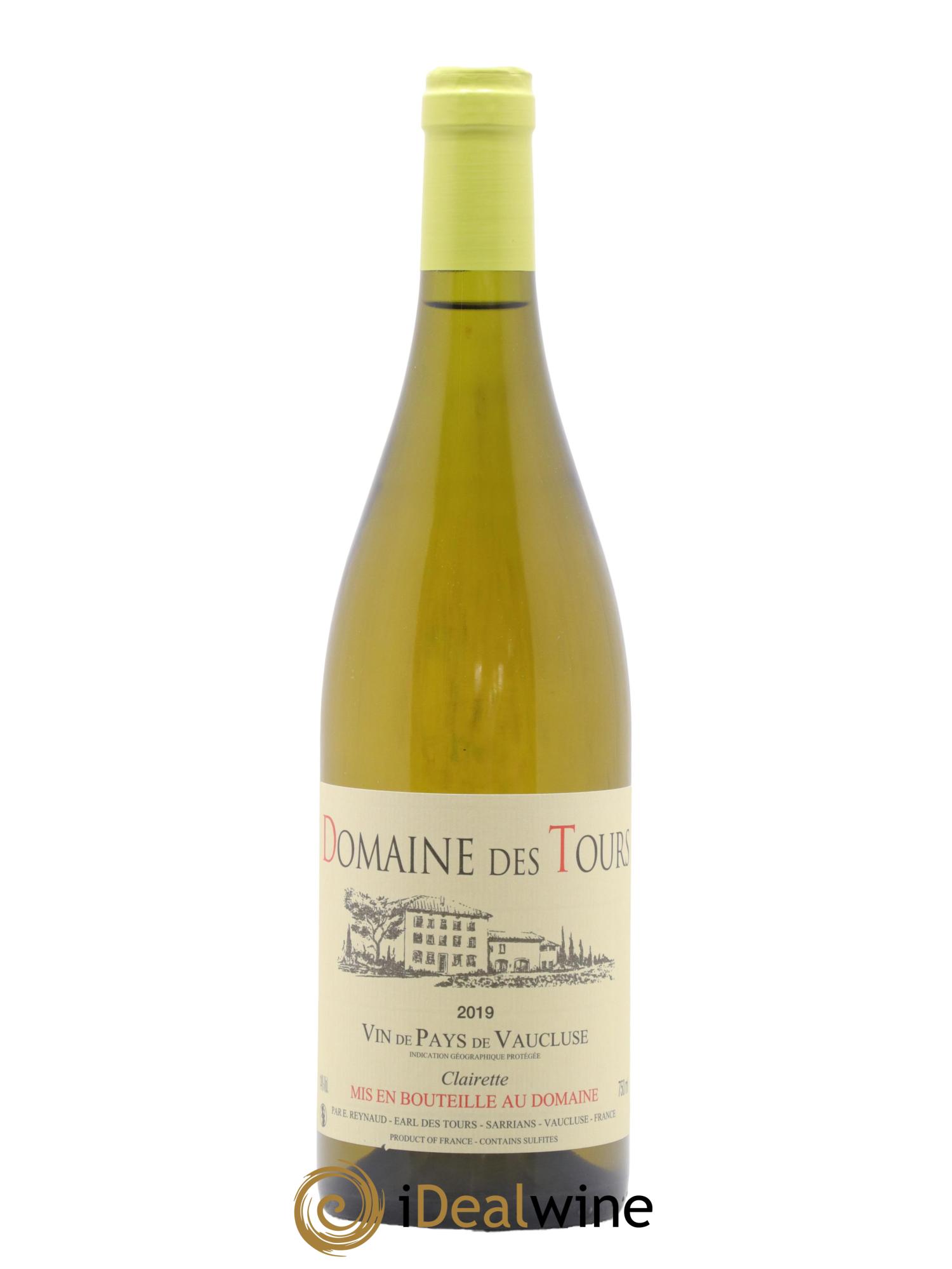 IGP Vaucluse (Vin de Pays de Vaucluse) Domaine des Tours Clairette Emmanuel Reynaud 2019 - Lotto di 1 bottiglia - 0