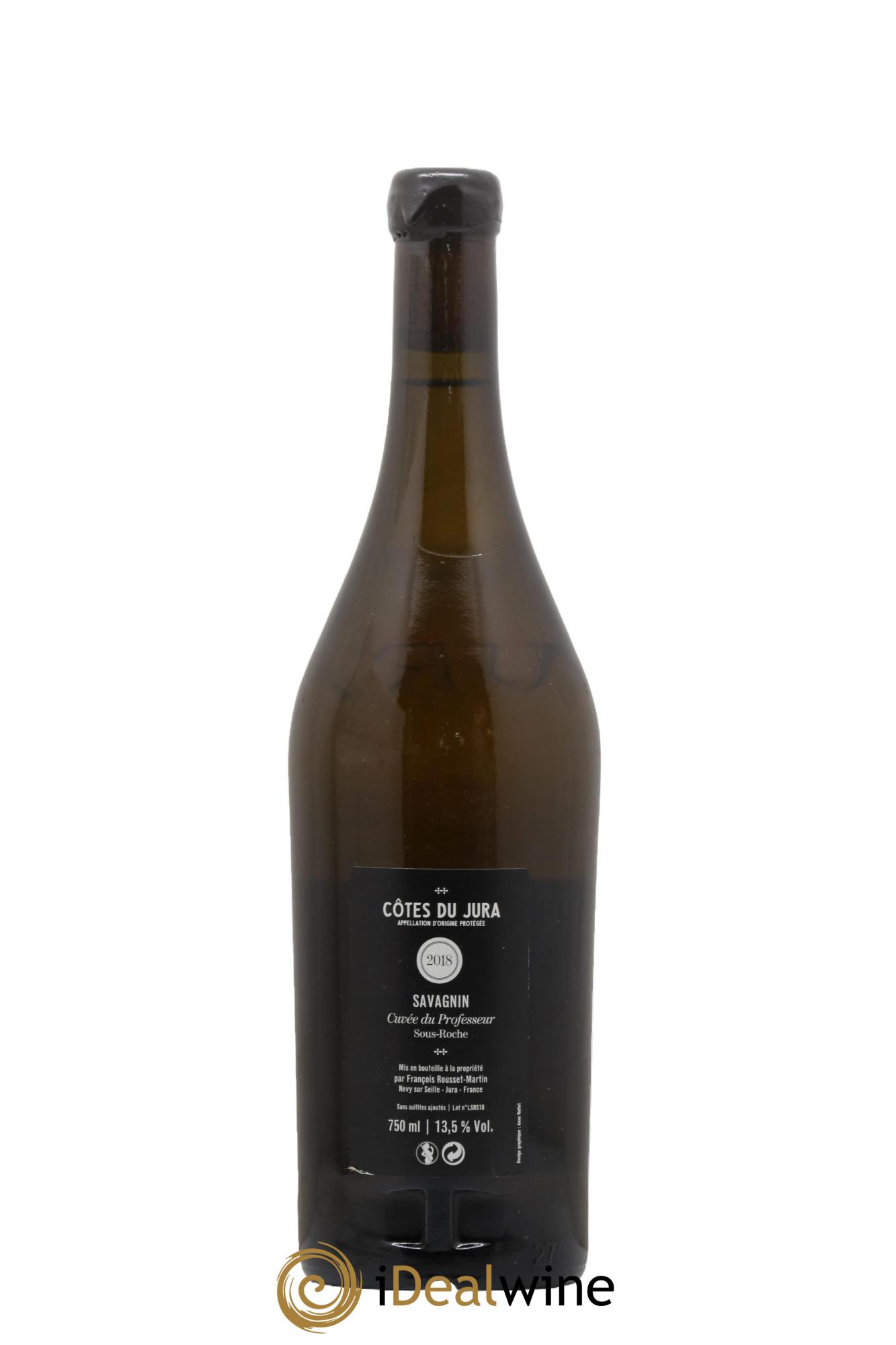 Côtes du Jura Savagnin Cuvée du Professeur François Rousset Martin 2018 - Lot de 1 bouteille - 1