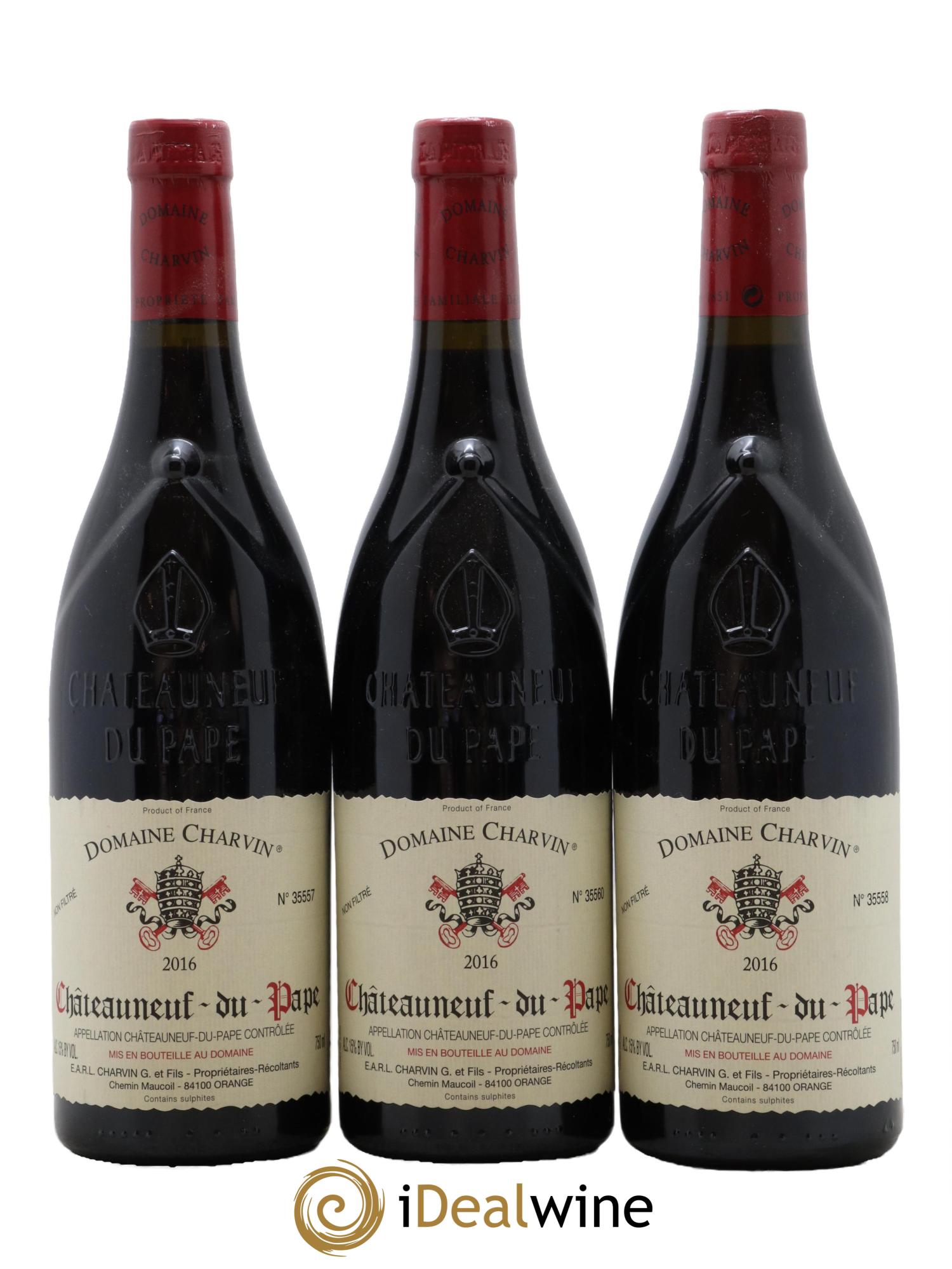 Châteauneuf-du-Pape Charvin (Domaine) 2016 - Lot de 3 bouteilles - 0