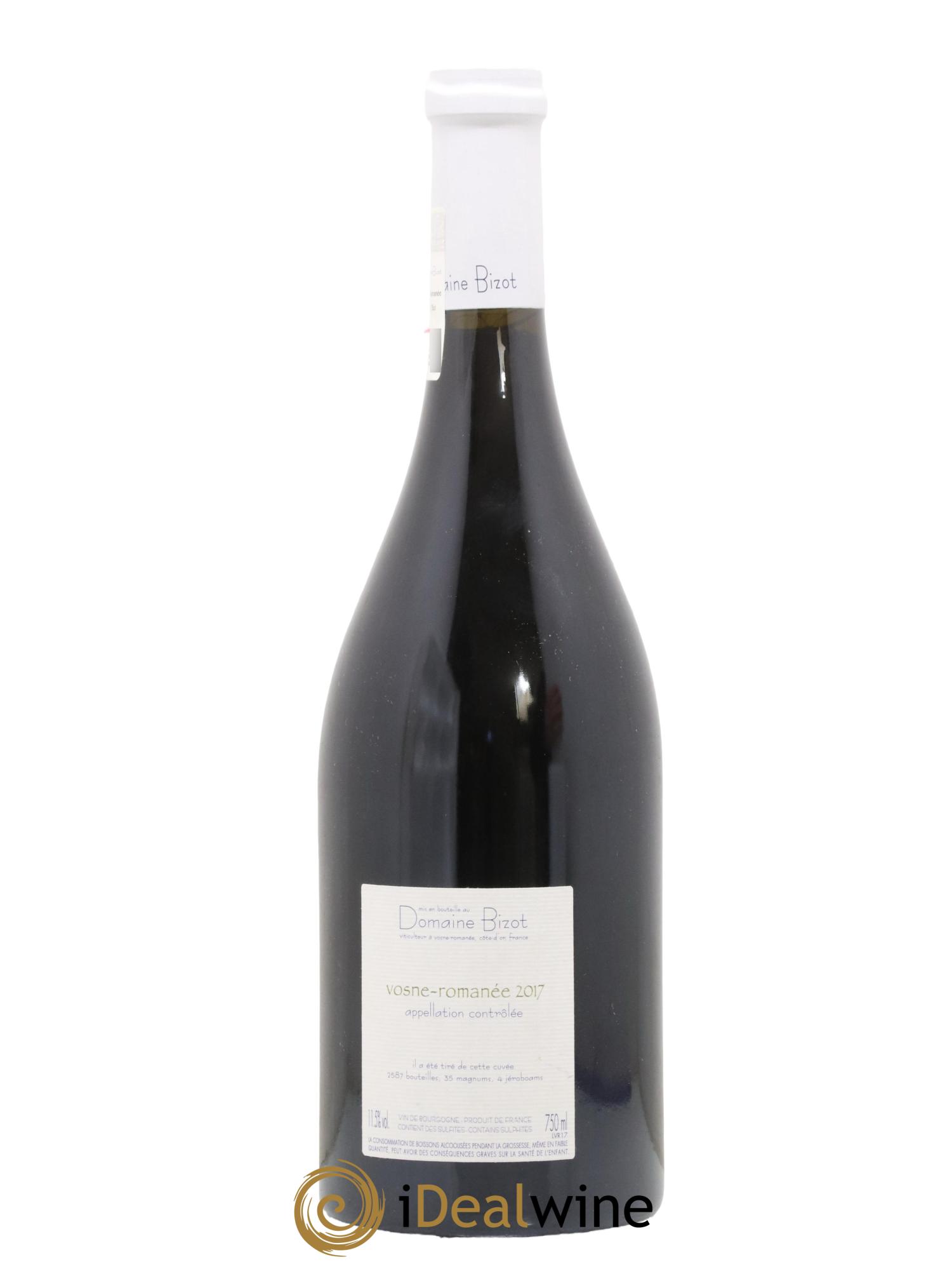 Vosne-Romanée Bizot (Domaine) 2017 - Lotto di 1 bottiglia - 1