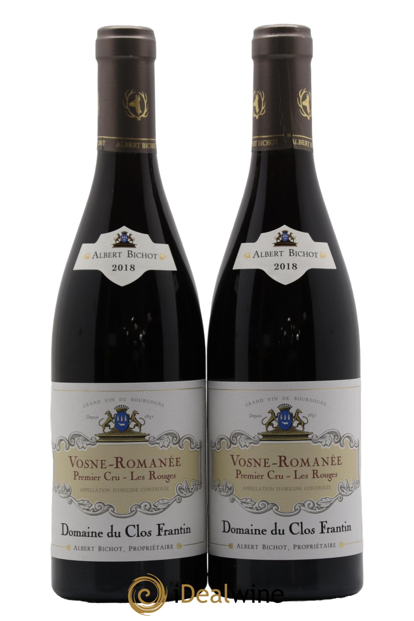 Vosne-Romanée 1er Cru Les Rouges Clos Frantin - Albert Bichot  2018 - Lot de 2 bouteilles - 0