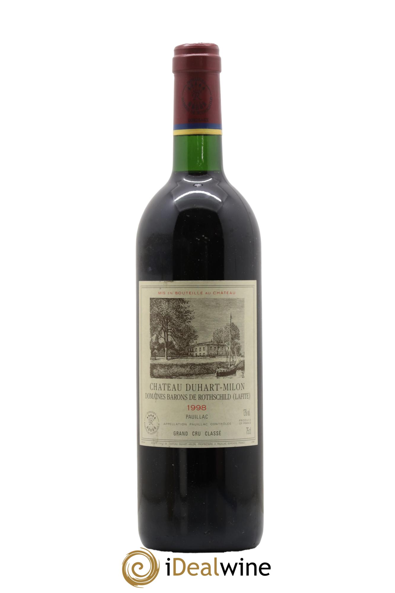 Château Duhart-Milon 4ème Grand Cru Classé  1998 - Posten von 1 Flasche - 0