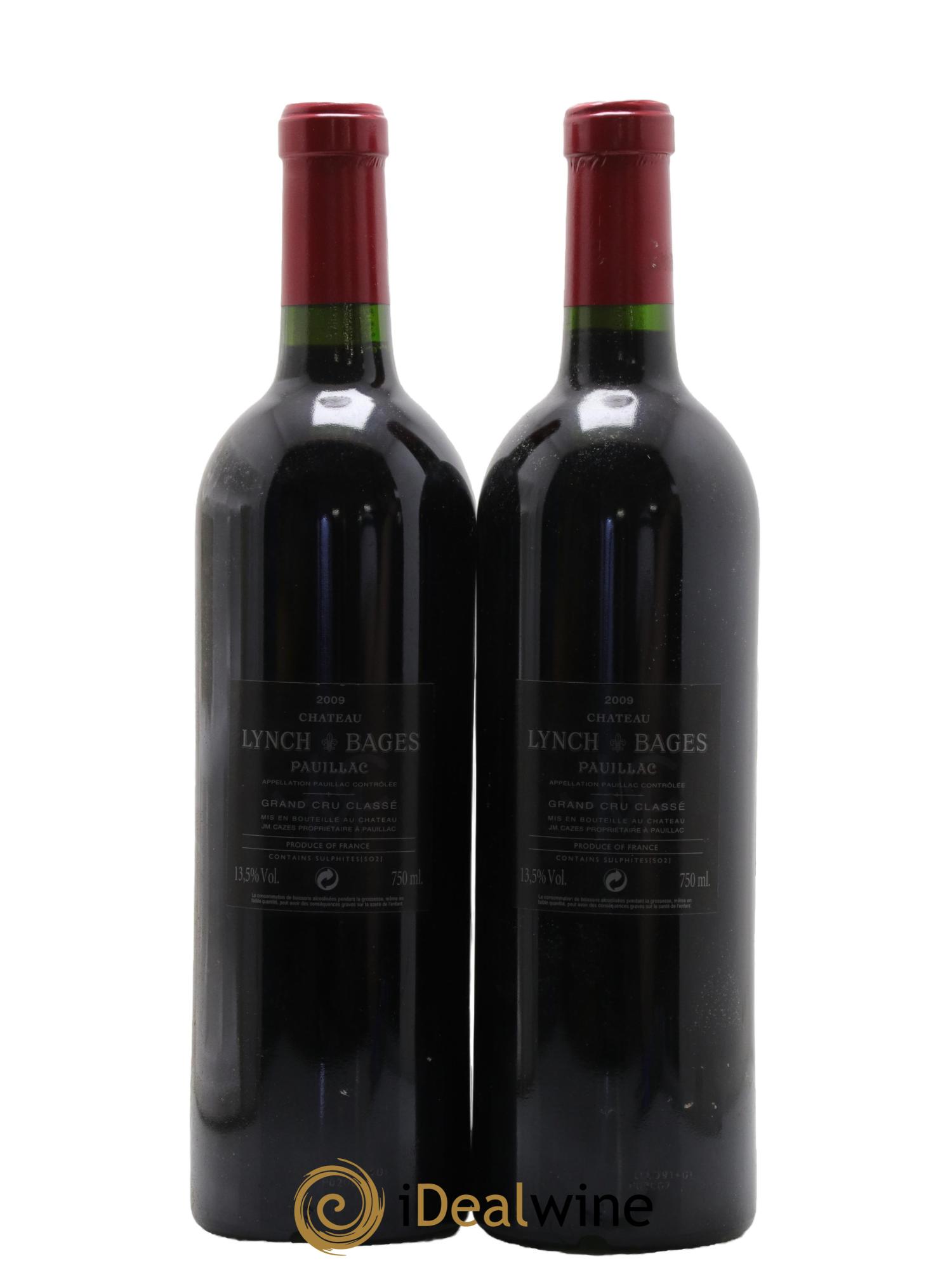 Château Lynch Bages 5ème Grand Cru Classé 2009 - Lot de 2 bouteilles - 1