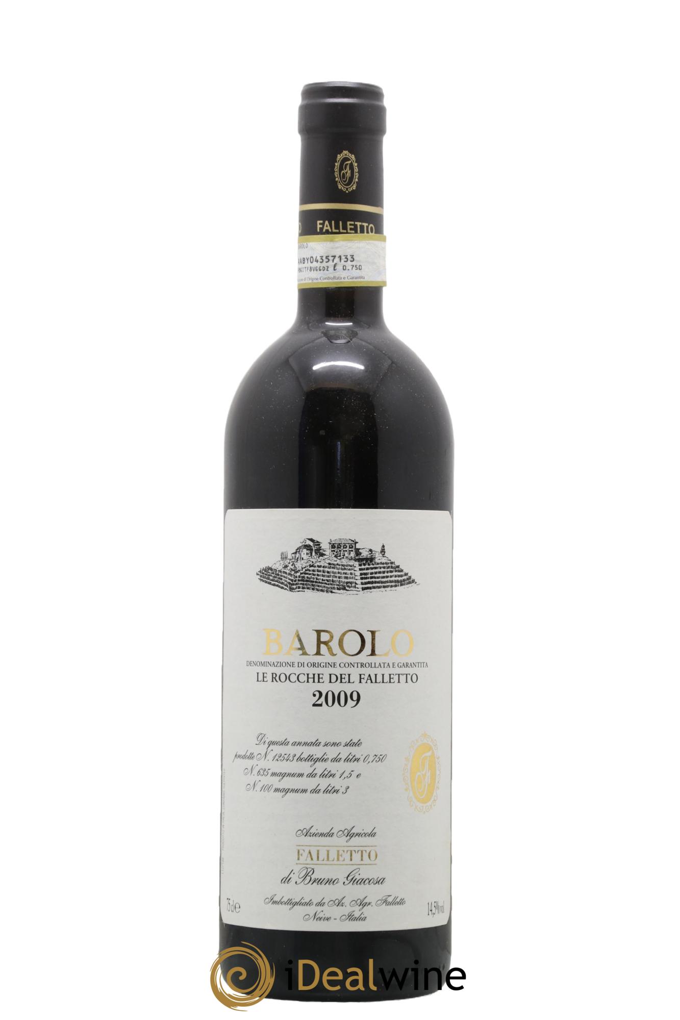 Barolo DOCG Vigna le Rocche Azienda Agricola Falletto di Bruno Giacosa 2009 - Lot de 1 bouteille - 0