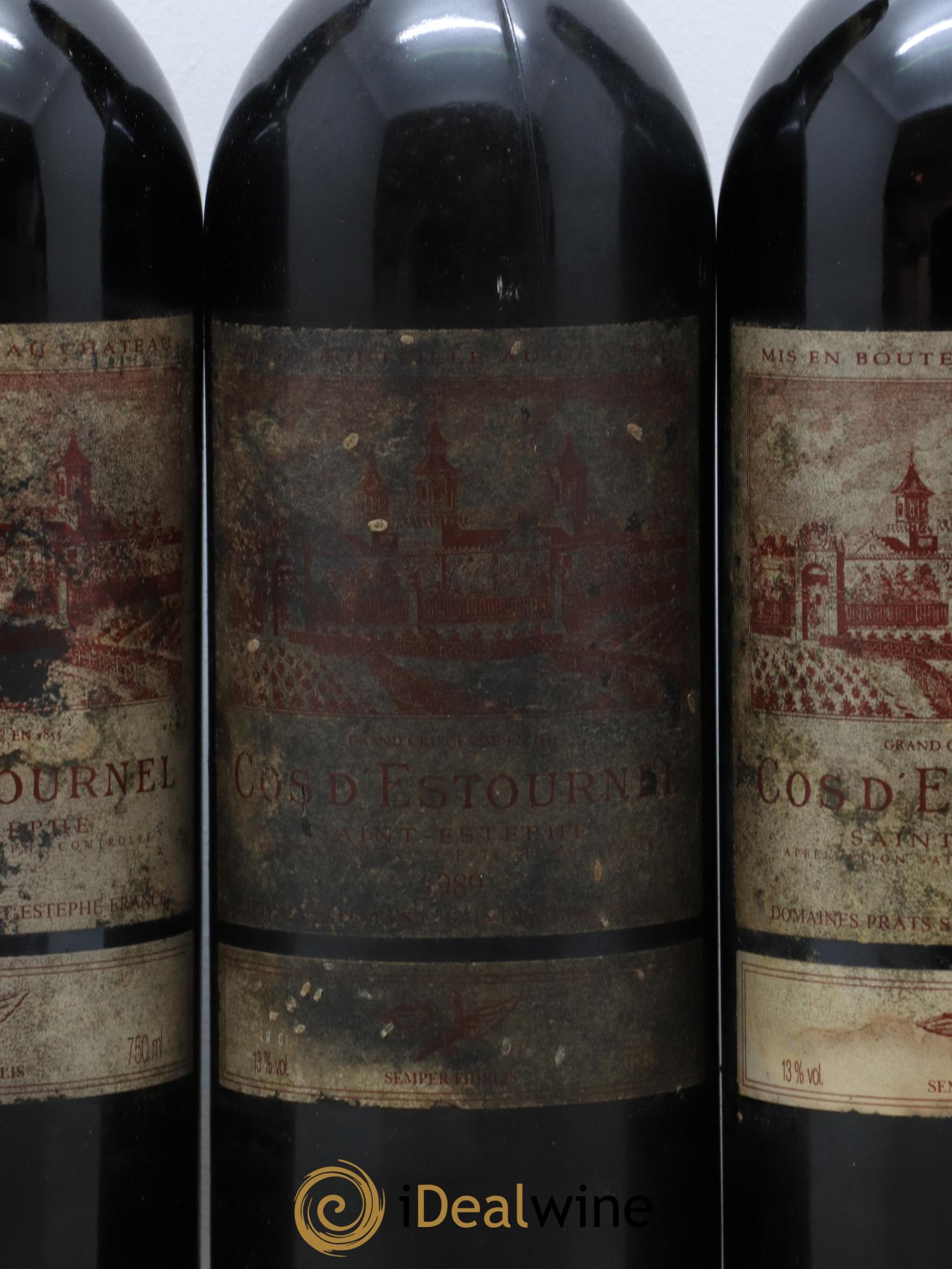 Cos d'Estournel 2ème Grand Cru Classé  1989 - Lot de 3 bouteilles - 1