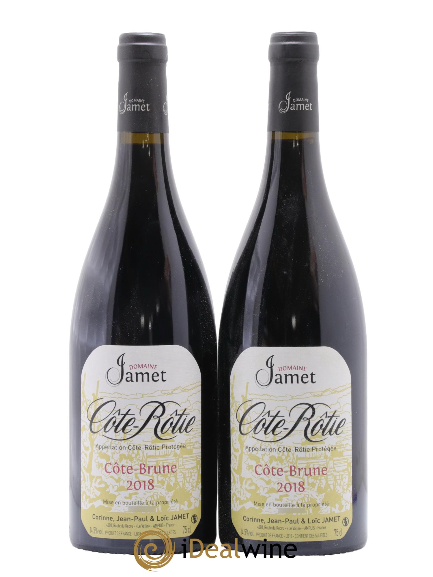 Côte-Rôtie Côte Brune Jamet (Domaine) 2018 - Lotto di 2 bottiglie - 0