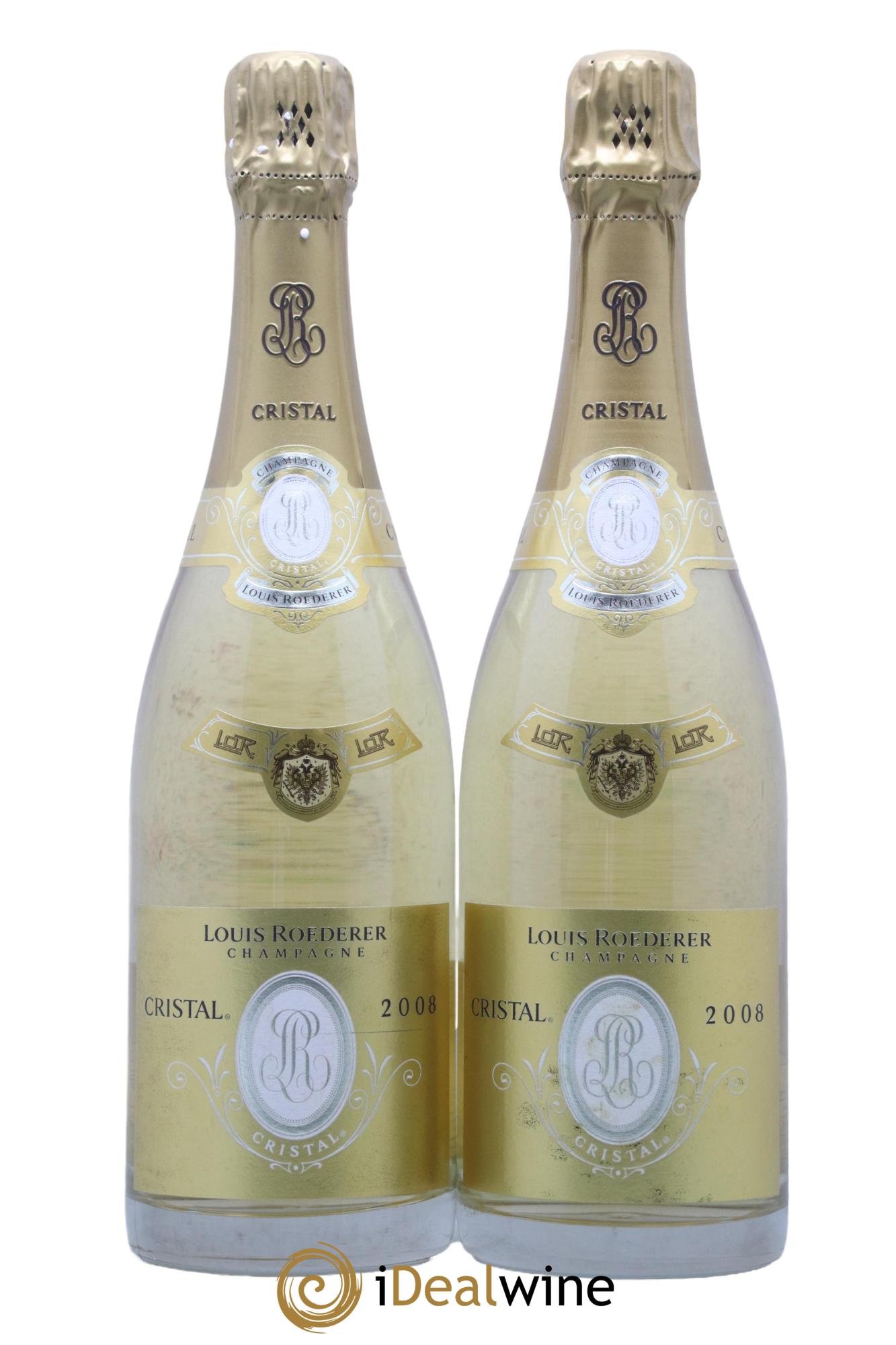 Cristal Louis Roederer 2008 - Posten von 2 Flaschen - 0