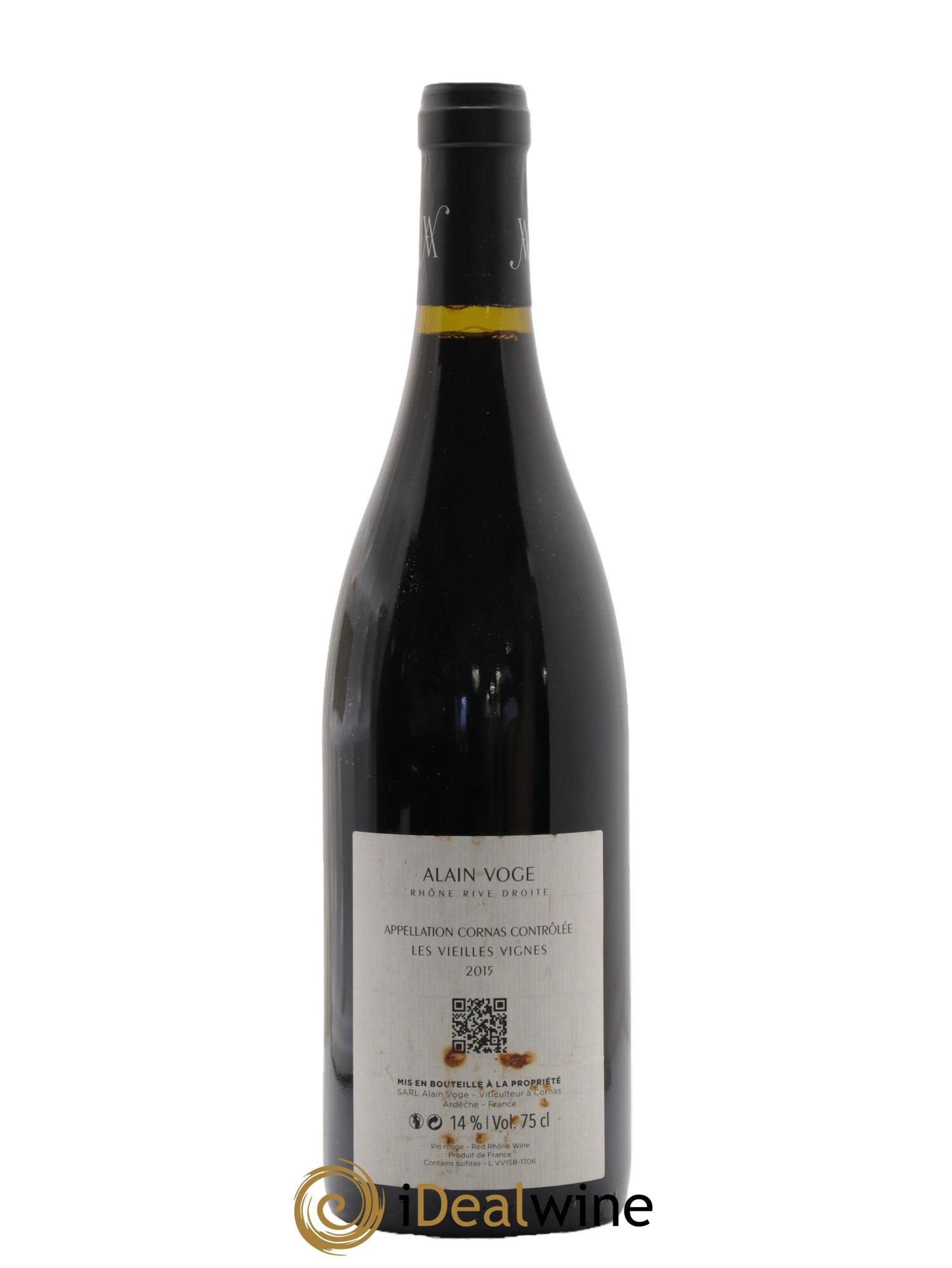 Cornas Les Vieilles Vignes Alain Voge (Domaine) 2015 - Lotto di 1 bottiglia - 1