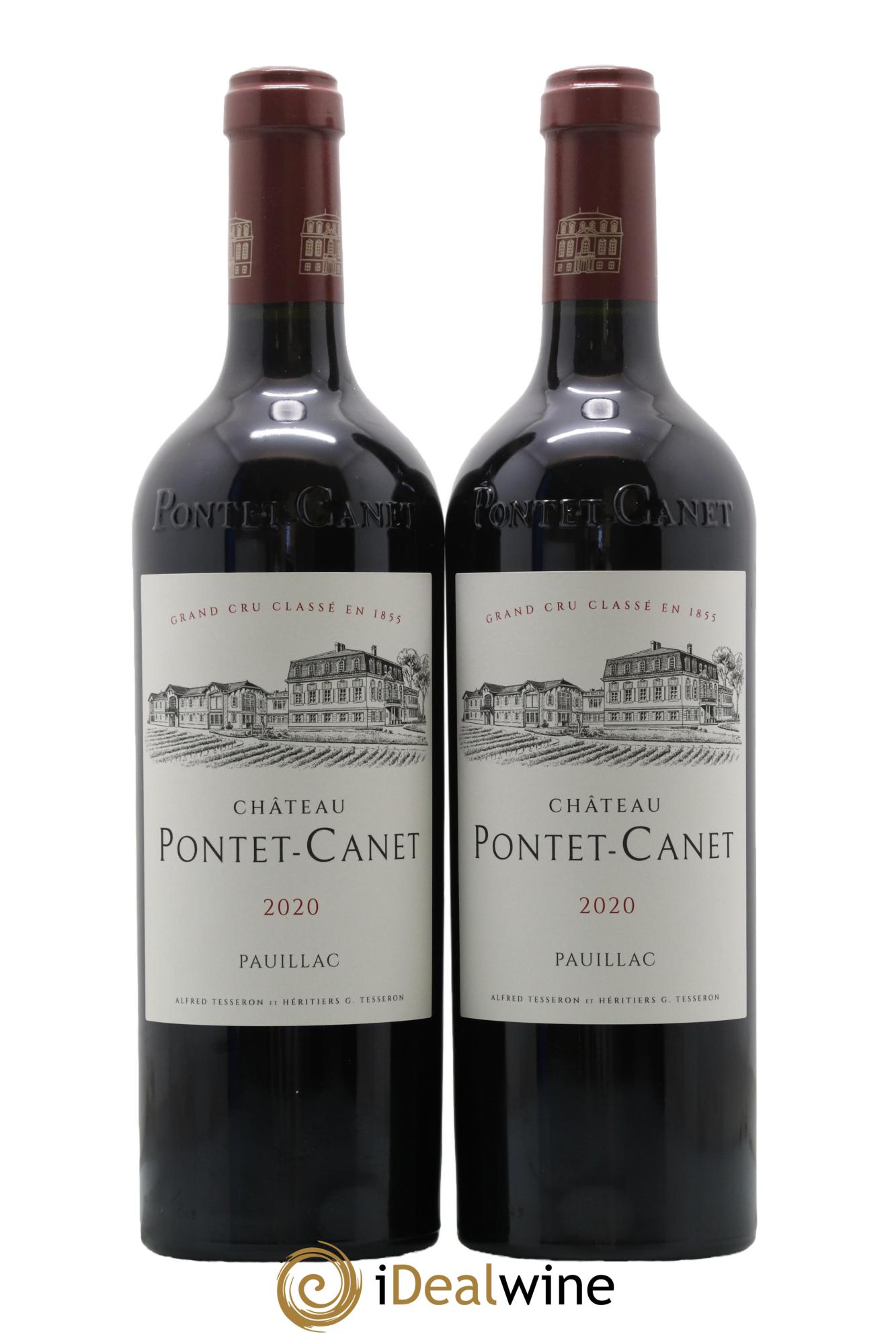 Château Pontet Canet 5ème Grand Cru Classé 2020 - Lot de 2 bouteilles - 0