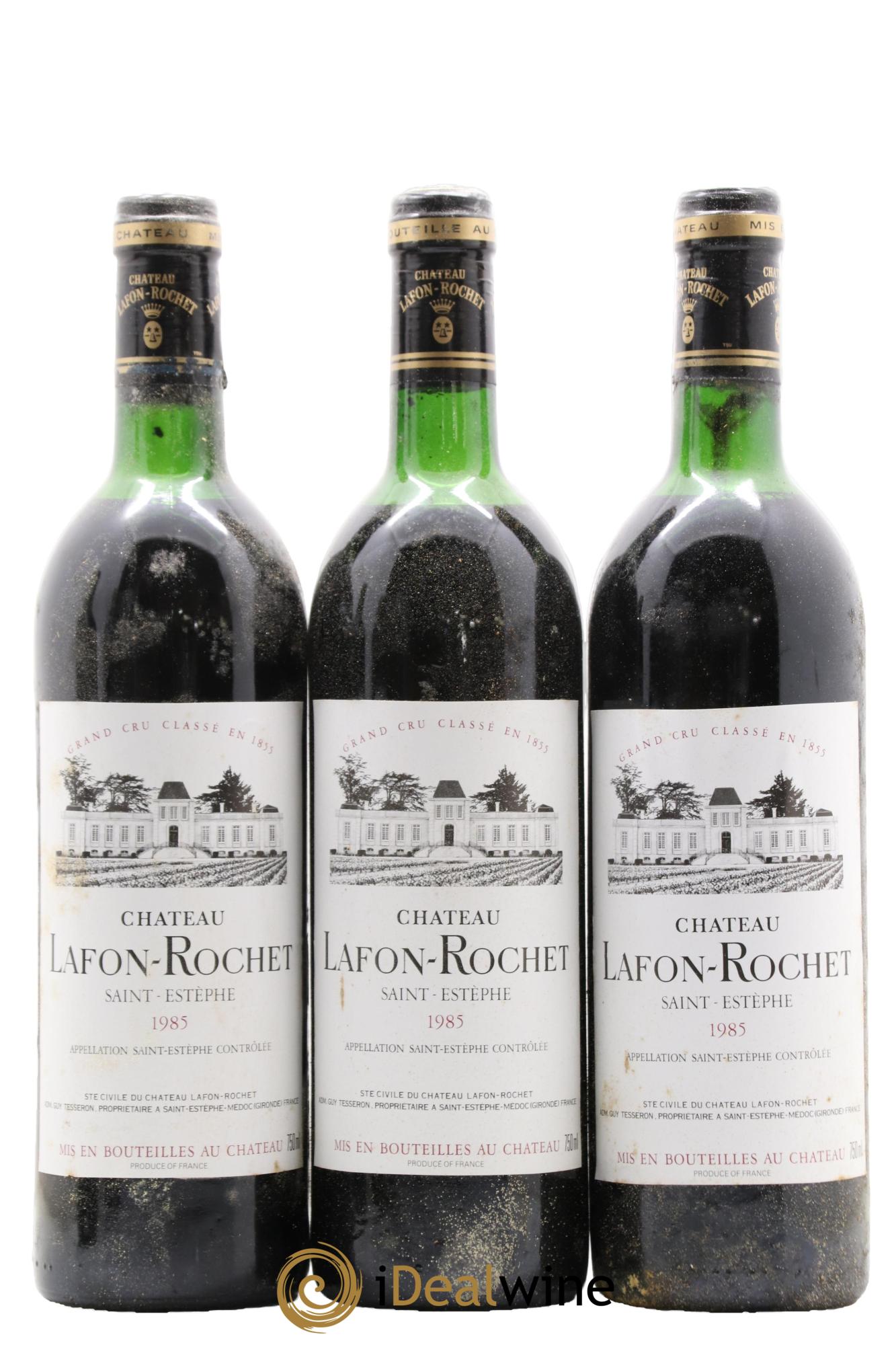 Château Lafon Rochet 4ème Grand Cru Classé 1985 - Posten von 3 Flaschen - 0