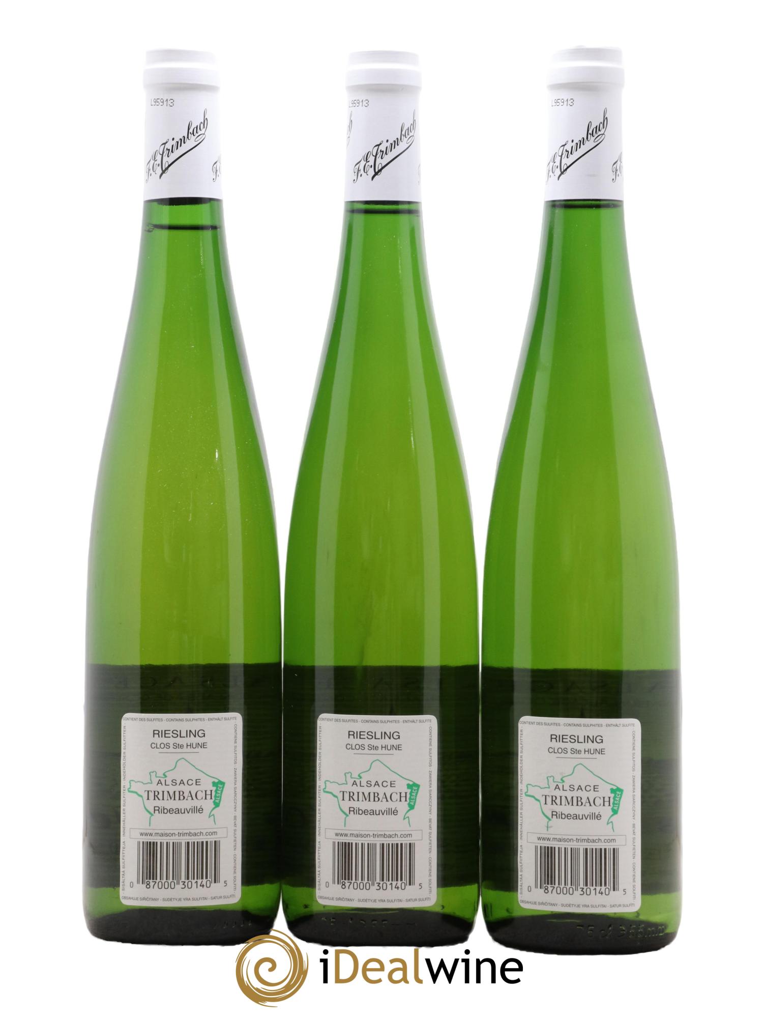 Alsace Riesling Clos Sainte-Hune Trimbach (Domaine)  2009 - Lotto di 3 bottiglie - 1