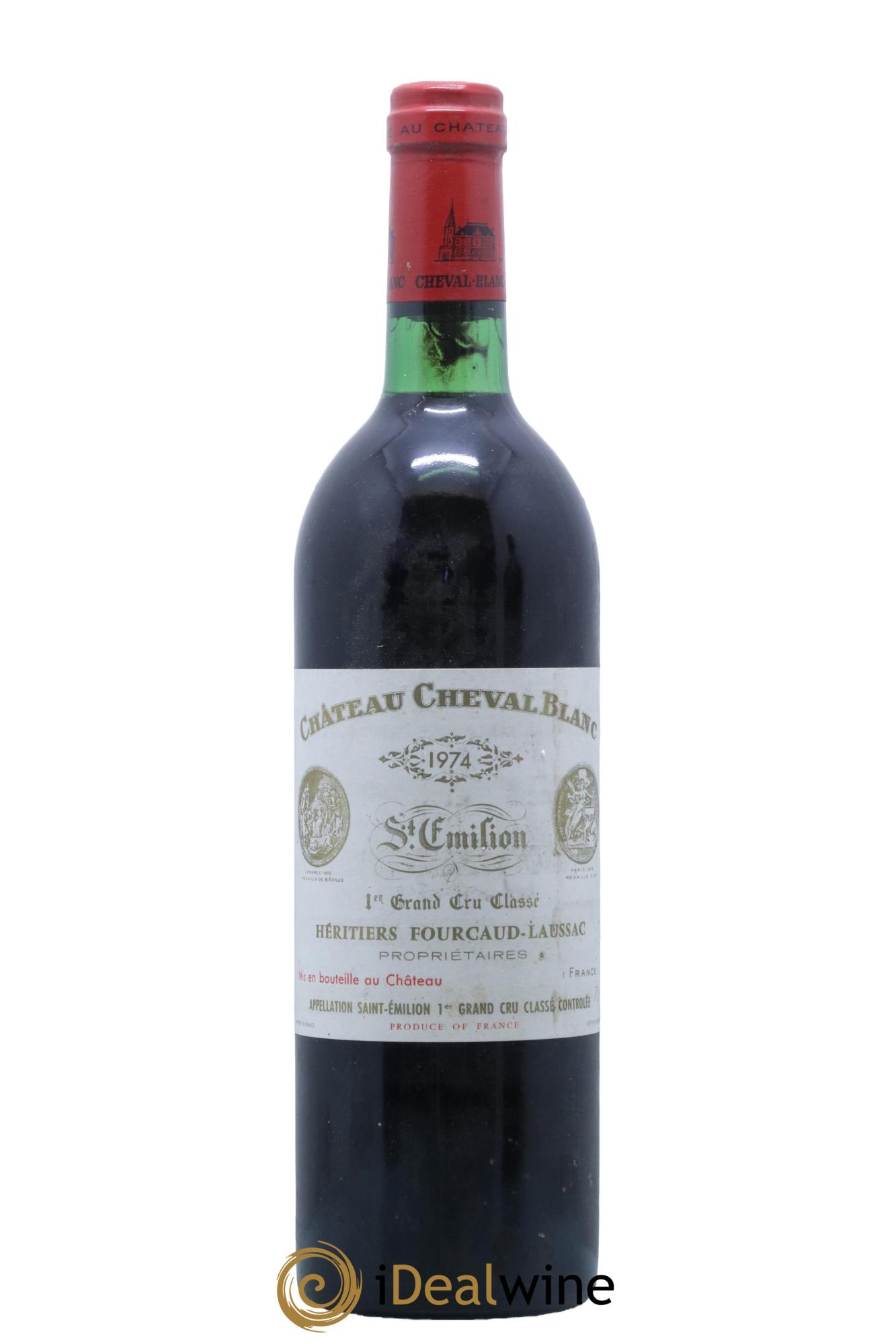 Château Cheval Blanc 1er Grand Cru Classé A 1974 - Lot de 1 bouteille - 0