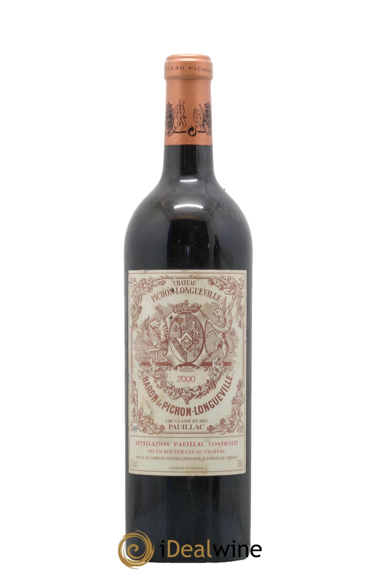 Pichon Longueville Baron 2ème Grand Cru Classé 2000 - Lot de 1 bouteille - 0