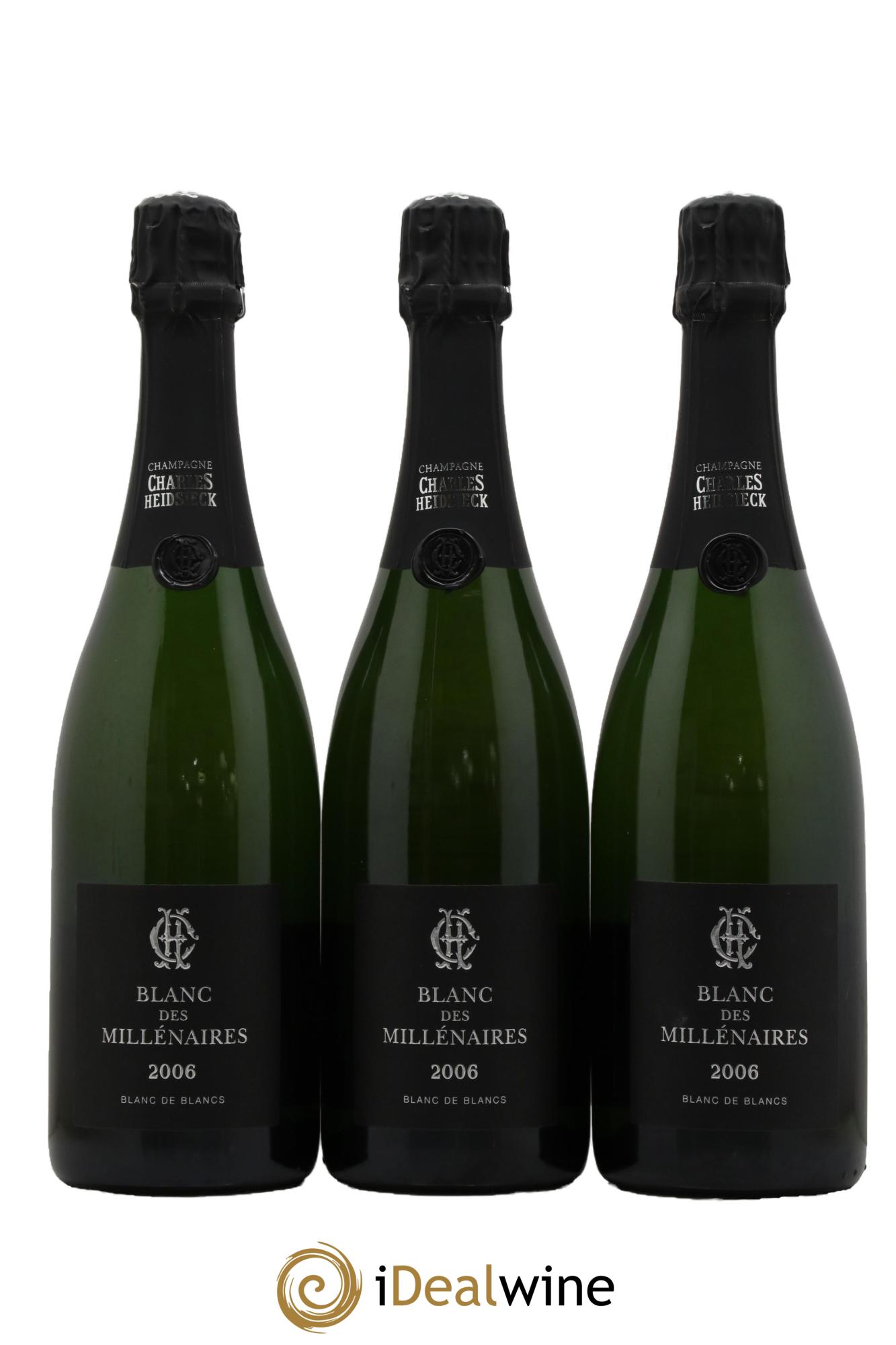 Blanc de Blancs Blanc des Millénaires Brut Charles Heidsieck 2006 - Lotto di 3 bottiglie - 0