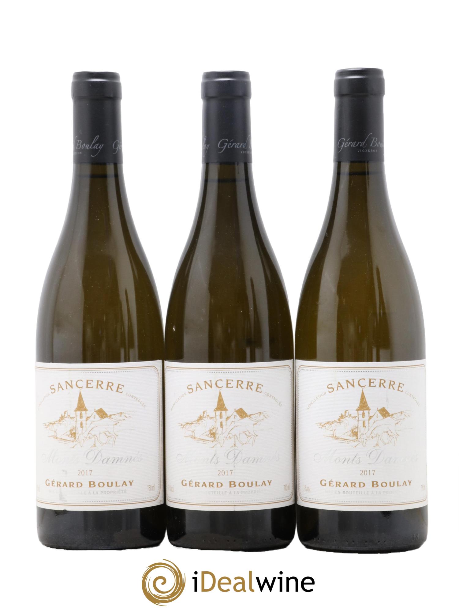 Sancerre Monts Damnés Gérard Boulay 2017 - Posten von 3 Flaschen - 0