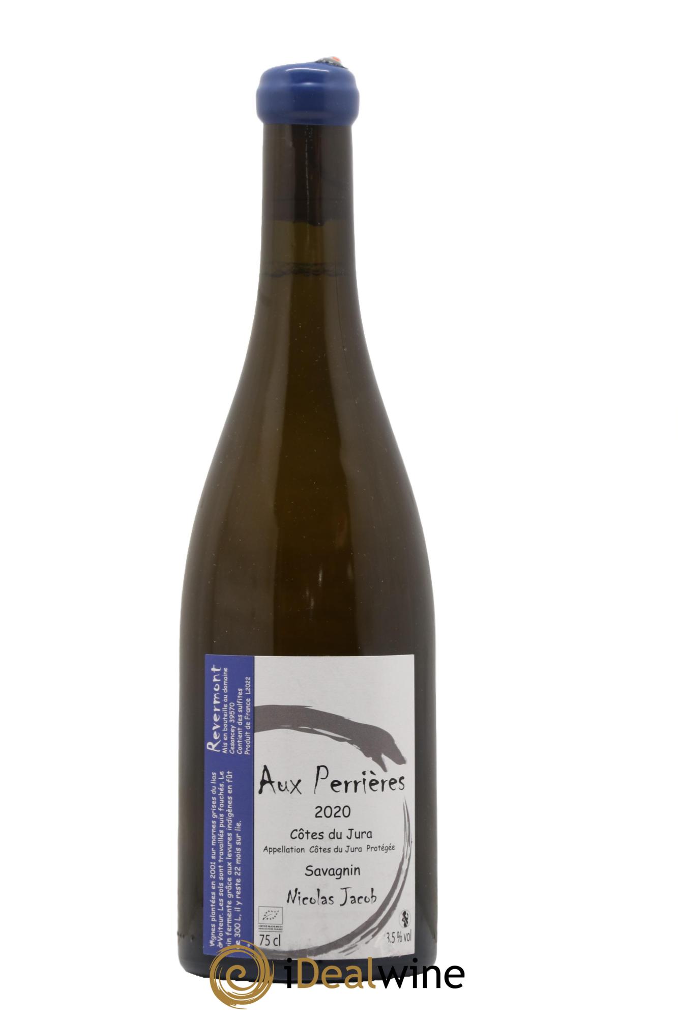 Côtes du Jura Savagnin Aux Perrières Nicolas Jacob  2019 - Lotto di 1 bottiglia - 0