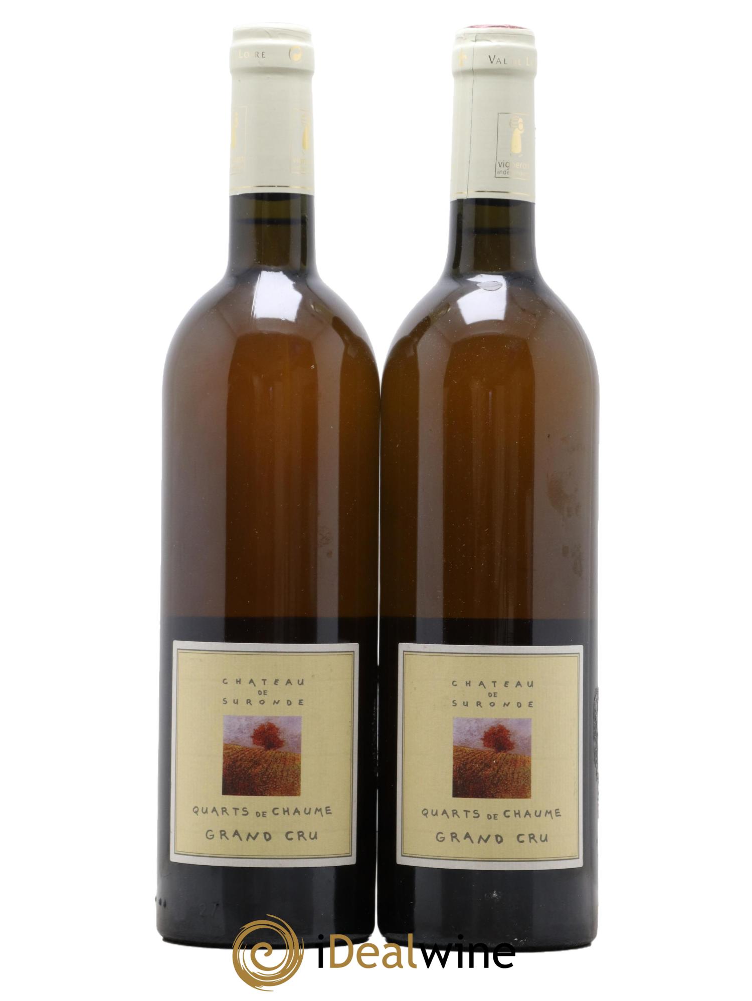 Quarts de Chaume Grains Nobles Château de Suronde  2015 - Posten von 2 Flaschen - 0