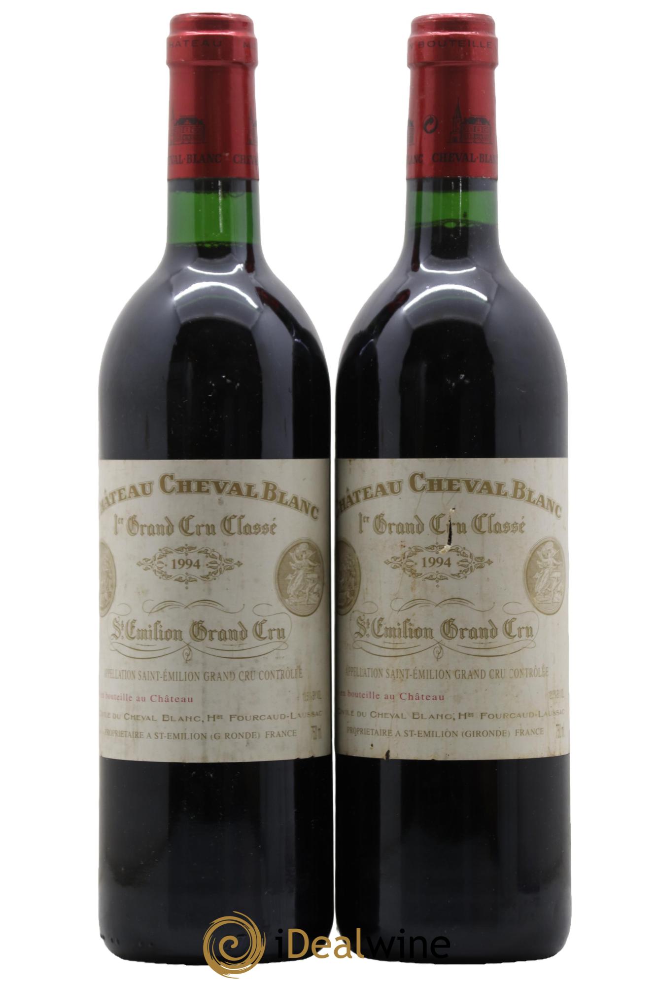 Château Cheval Blanc 1er Grand Cru Classé A  1994 - Lotto di 2 bottiglie - 0