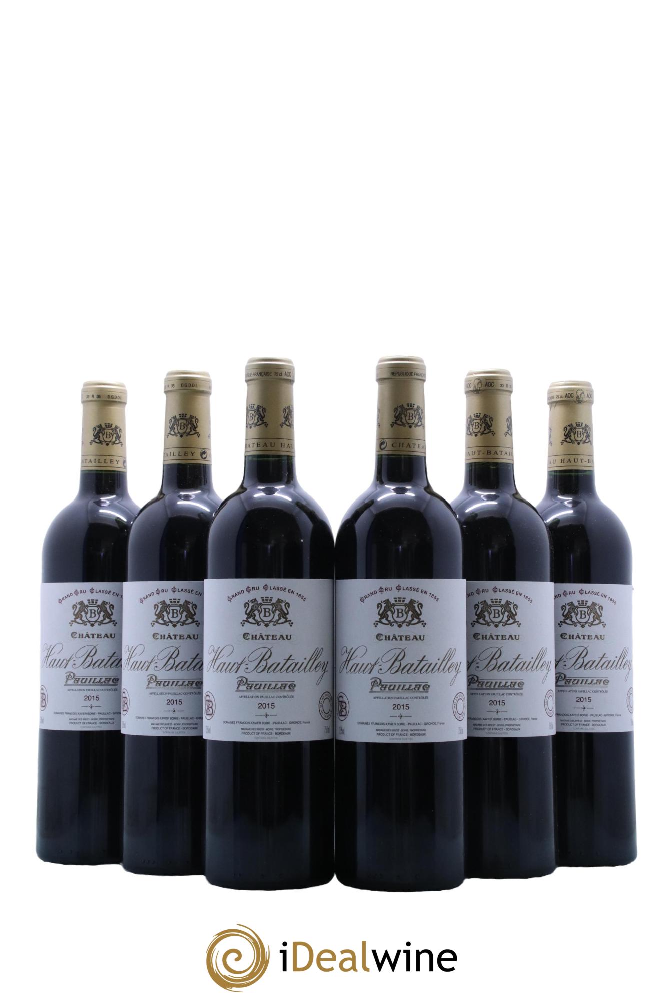 Château Haut Batailley 5ème Grand Cru Classé  2015 - Lot de 6 bouteilles - 0