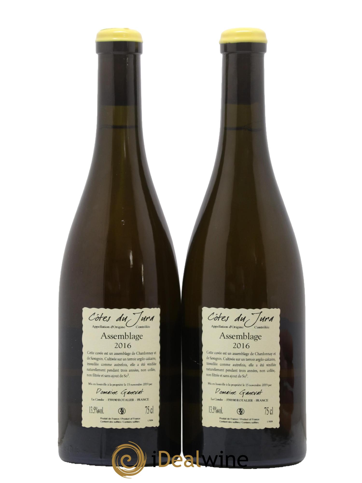 Côtes du Jura Cuvée Orégane Jean-François Ganevat (Domaine) 2016 - Lot of 2 bottles - 1