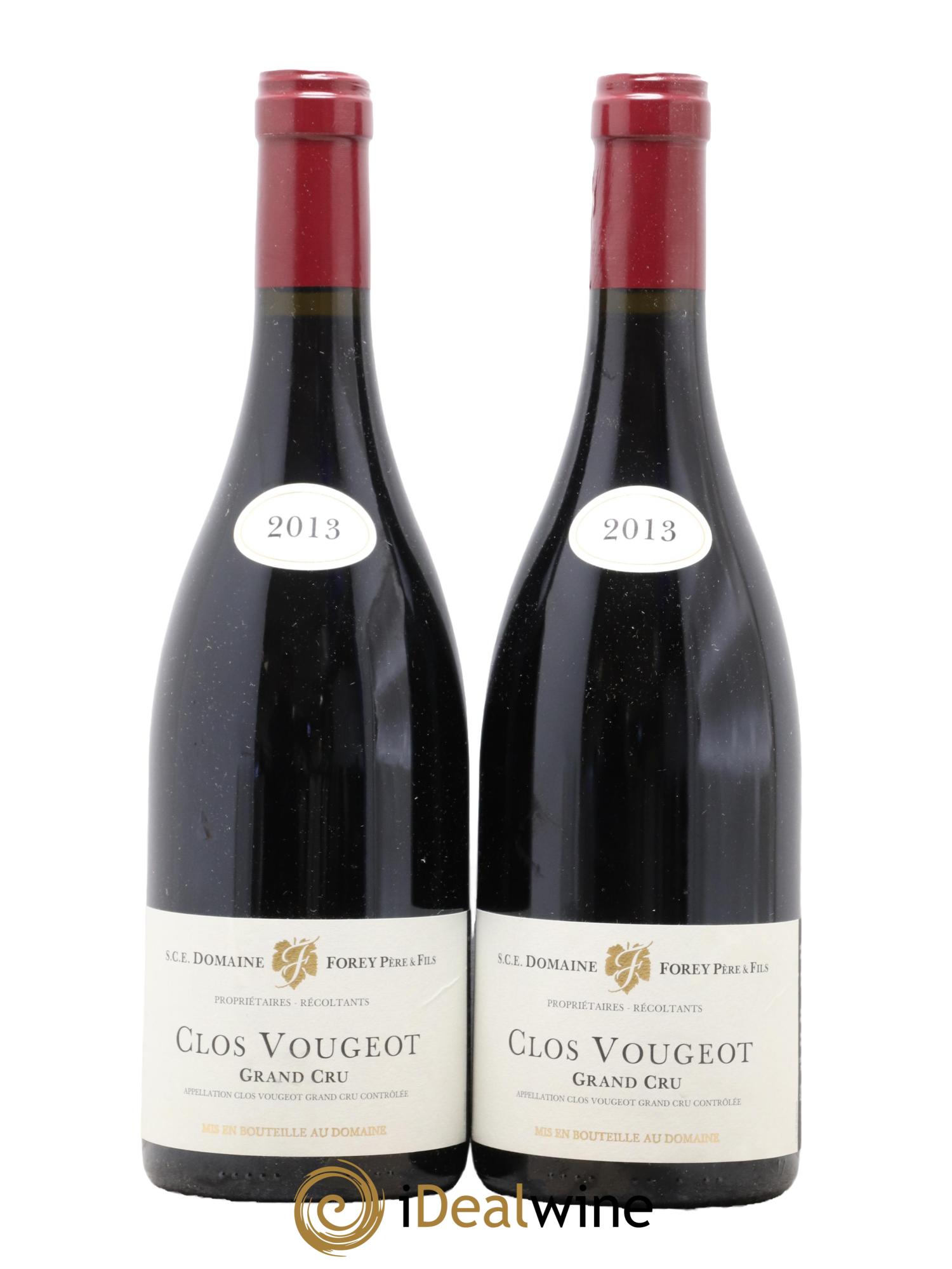 Clos de Vougeot Grand Cru Forey Père et Fils (Domaine) 2013 - Lotto di 2 bottiglie - 0