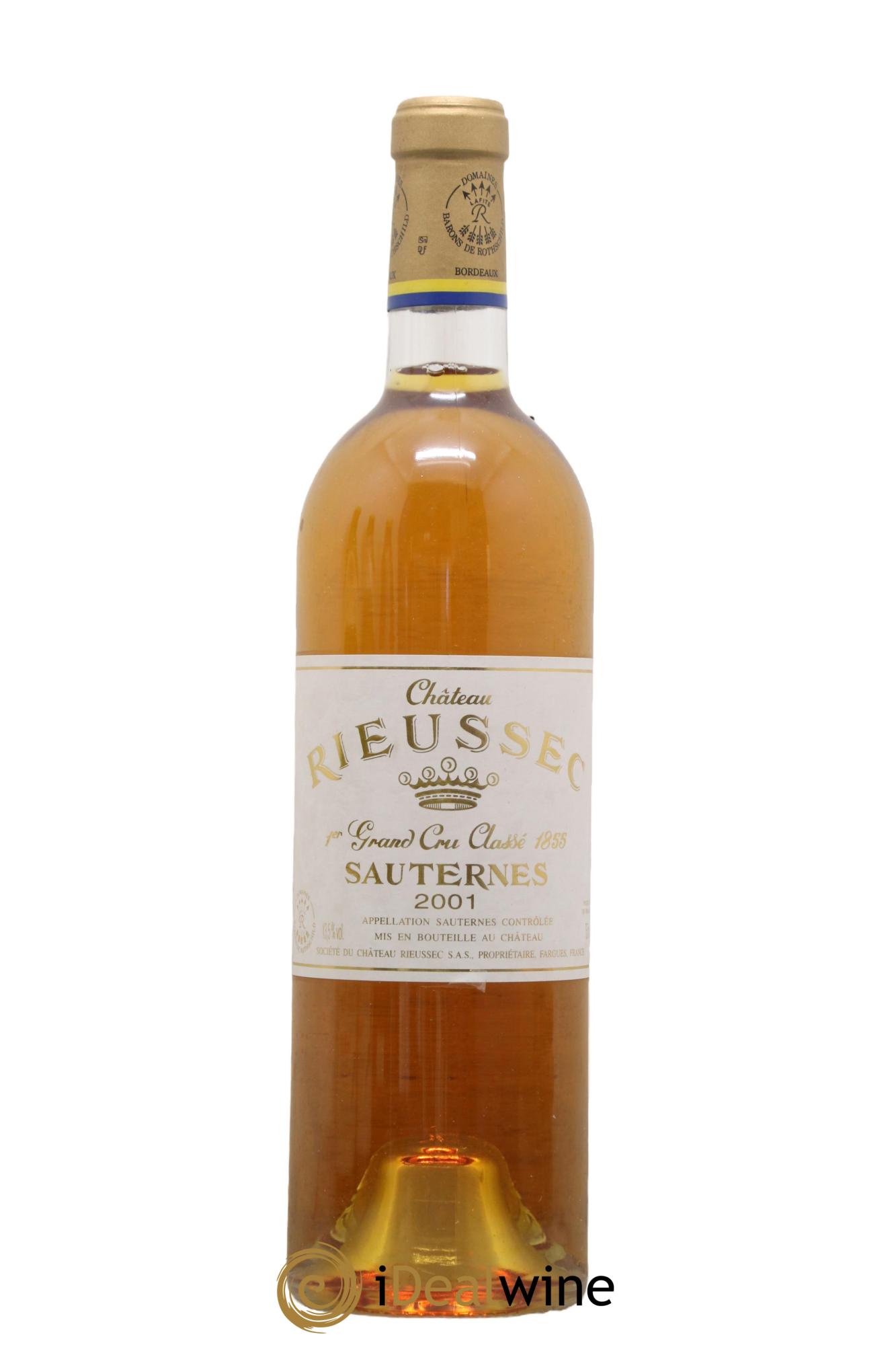 Château Rieussec 1er Grand Cru Classé 2001 - Lot de 1 bouteille - 0