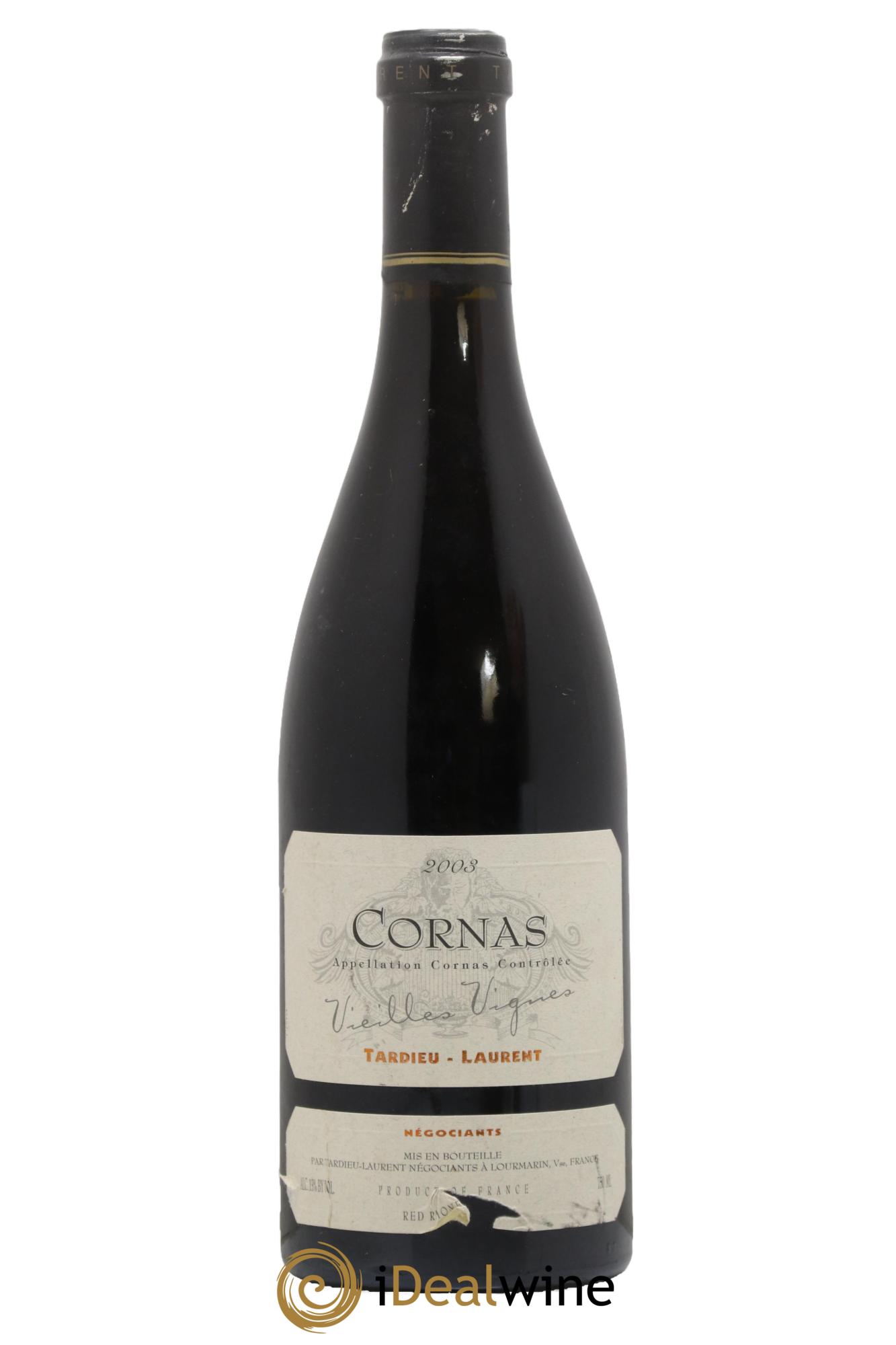 Cornas Vieilles vignes Maison Tardieu-Laurent 2003 - Lot de 1 bouteille - 0