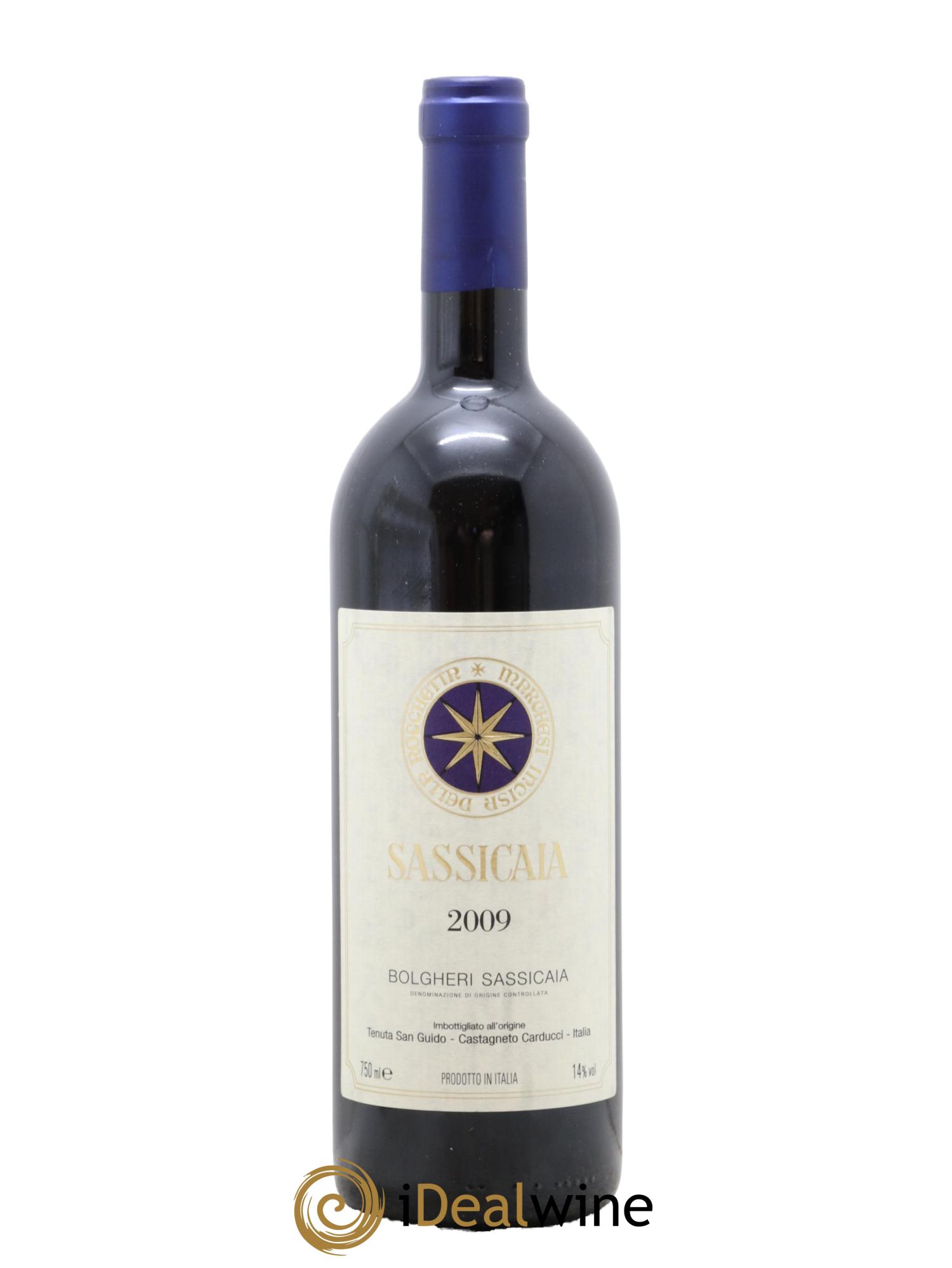 Bolgheri DOC Sassicaia Tenuta San Guido  2009 - Lotto di 1 bottiglia - 0