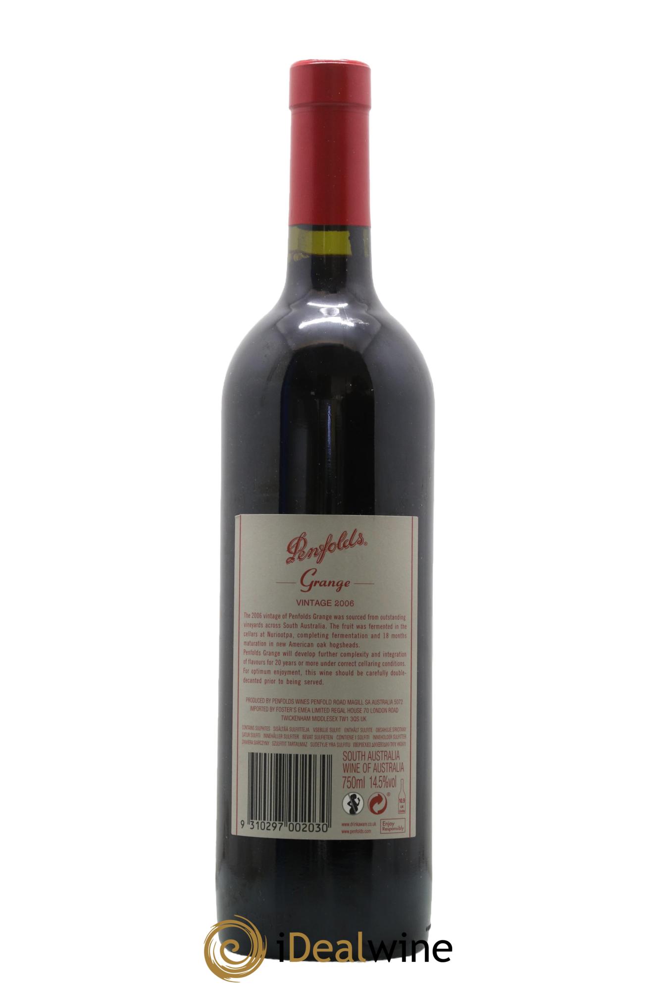 South Australia Penfolds Wines Grange Bin 95 2006 - Posten von 1 Flasche - 1