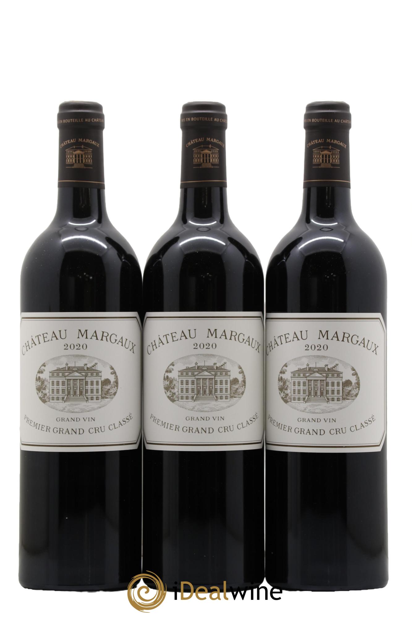 Château Margaux 1er Grand Cru Classé 2020 - Lotto di 3 bottiglie - 0