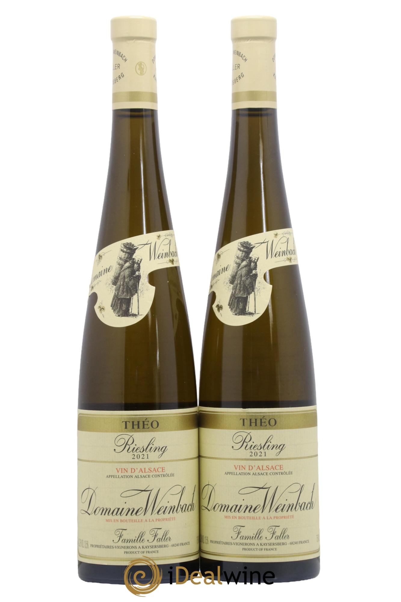 Alsace Riesling Cuvée Théo Weinbach (Domaine) 2021 - Posten von 2 Flaschen - 0