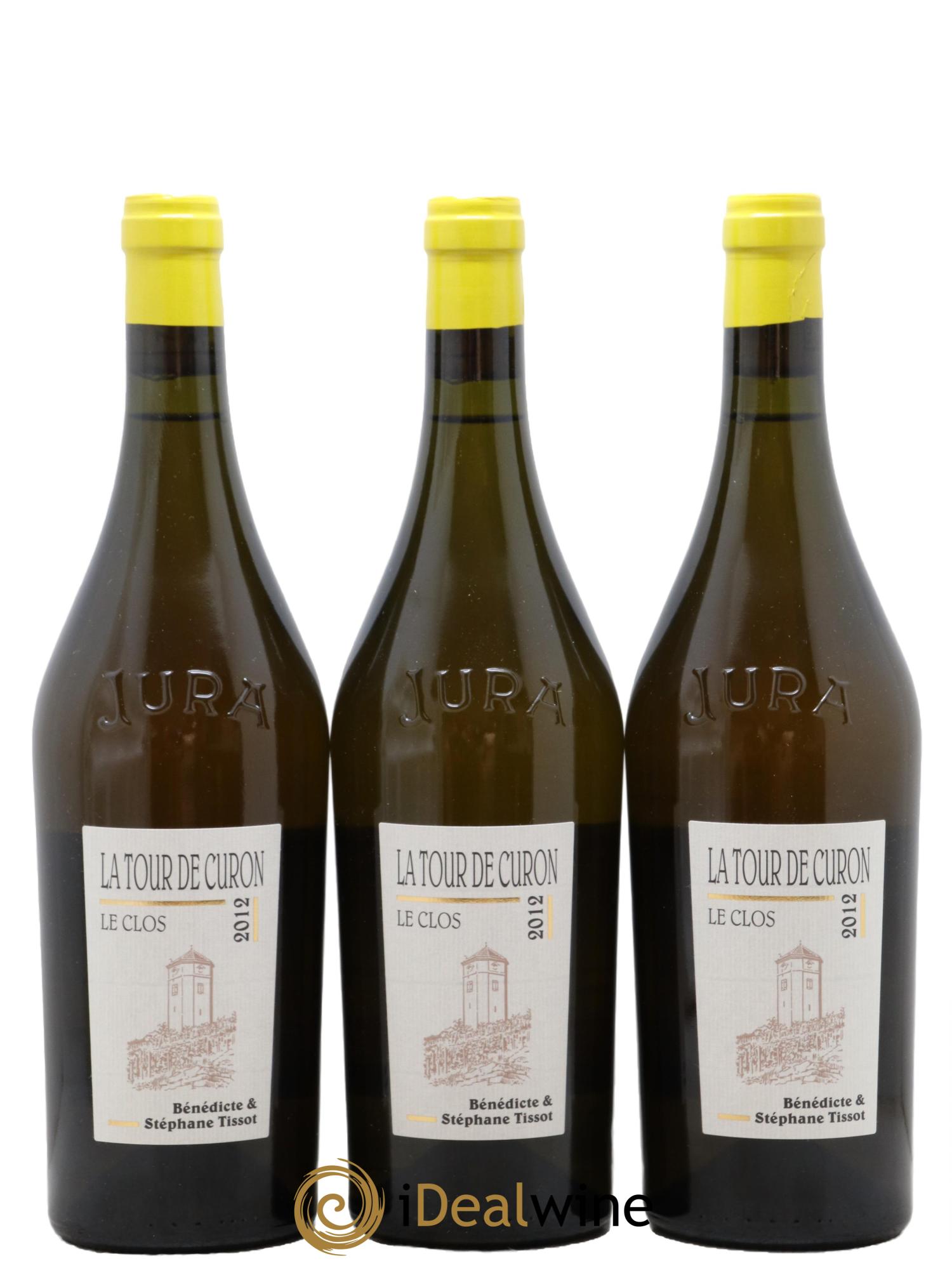 Arbois Chardonnay Le Clos de la Tour de Curon Bénédicte et Stéphane Tissot  2012 - Lotto di 3 bottiglie - 0