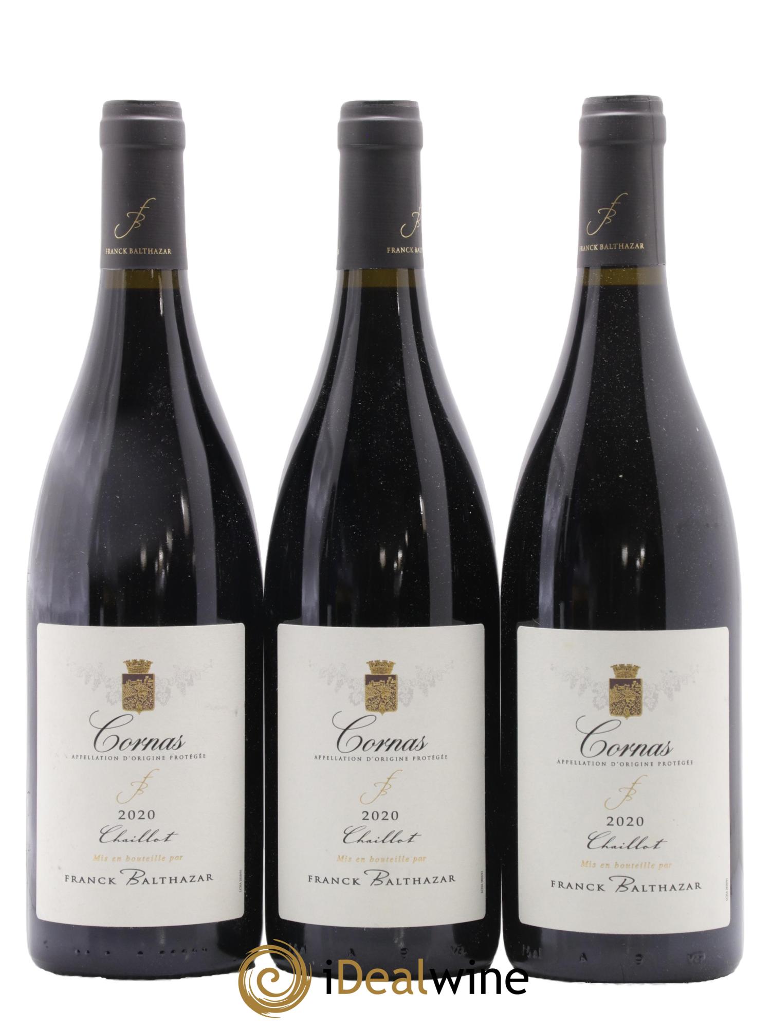 Cornas Chaillot Franck Balthazar (Domaine) 2020 - Lot de 3 bouteilles - 0