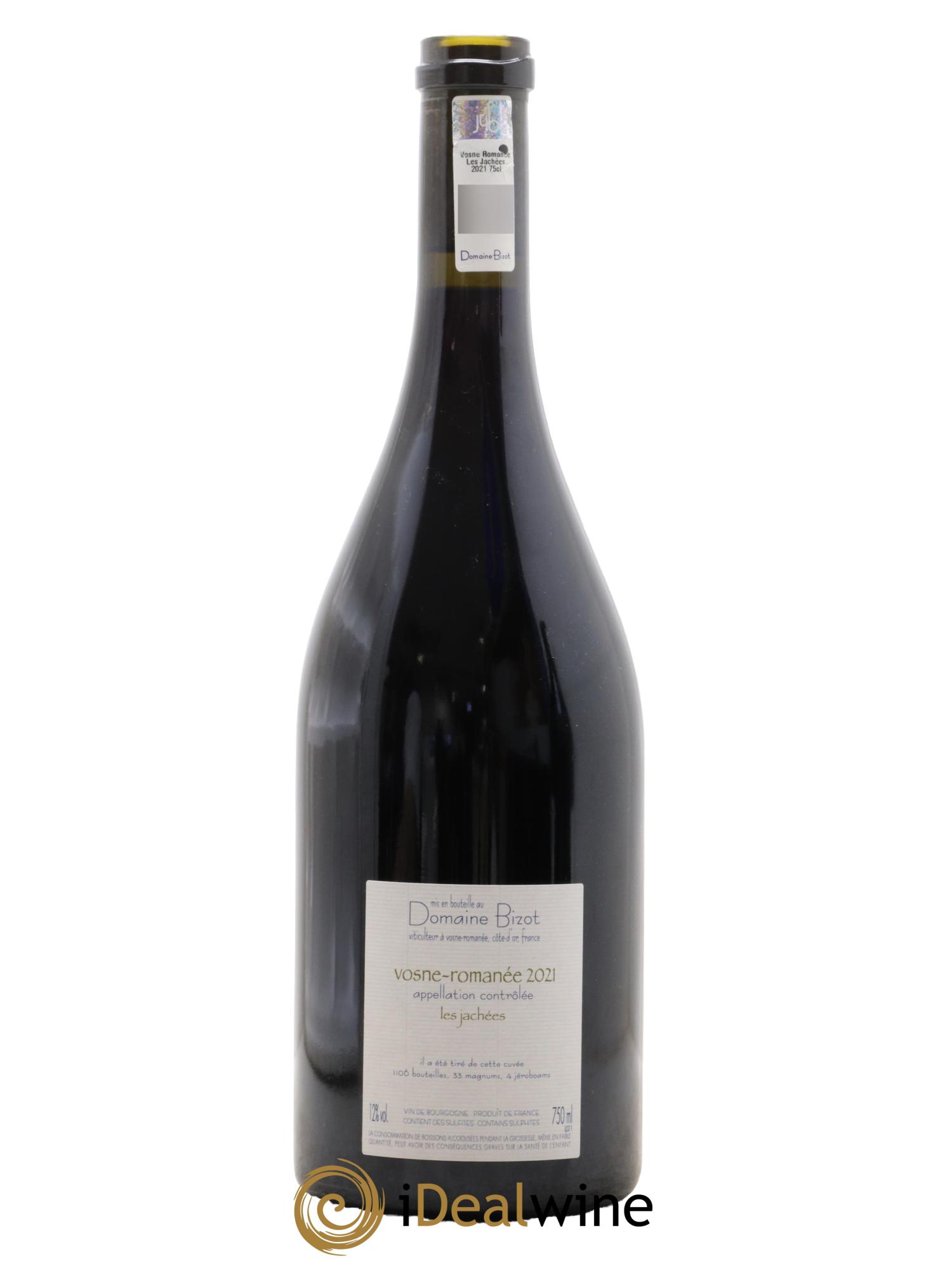 Vosne-Romanée Les Jachées Bizot (Domaine)  2021 - Lot de 1 bouteille - 1