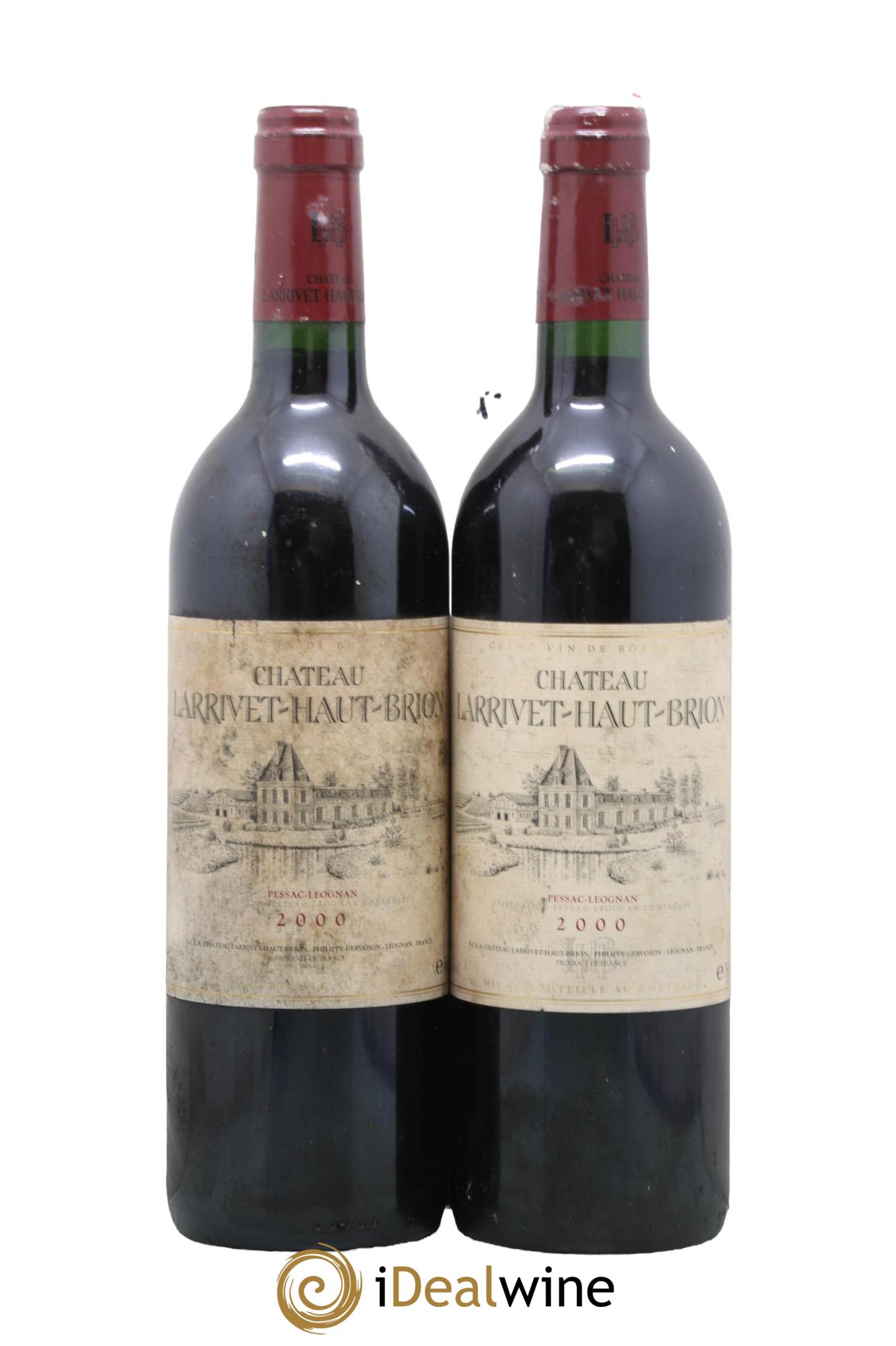 Château Larrivet Haut-Brion 2000 - Lot de 2 bouteilles - 0