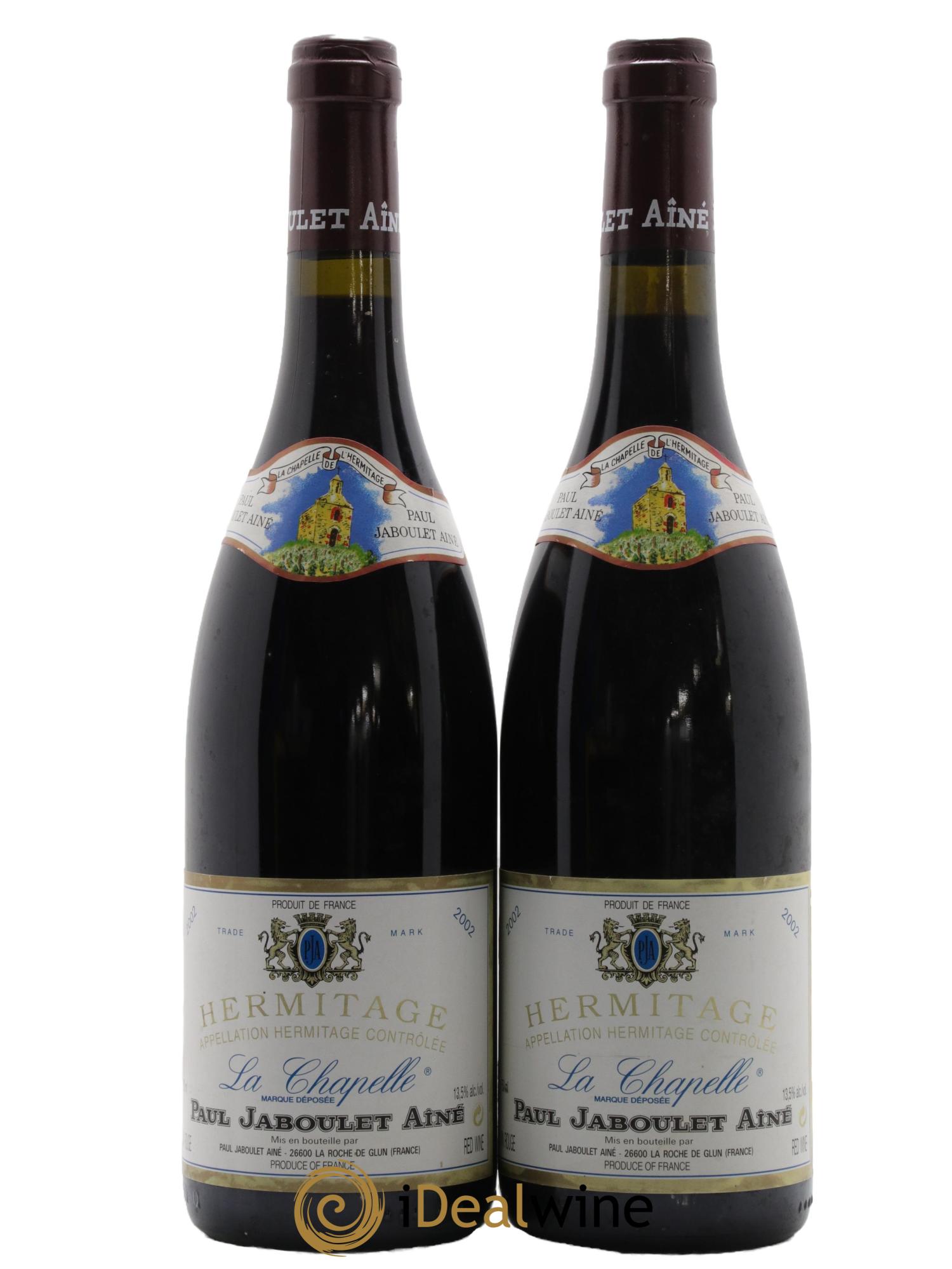 Hermitage La Chapelle Paul Jaboulet Ainé 2002 - Lot of 2 bottles - 0