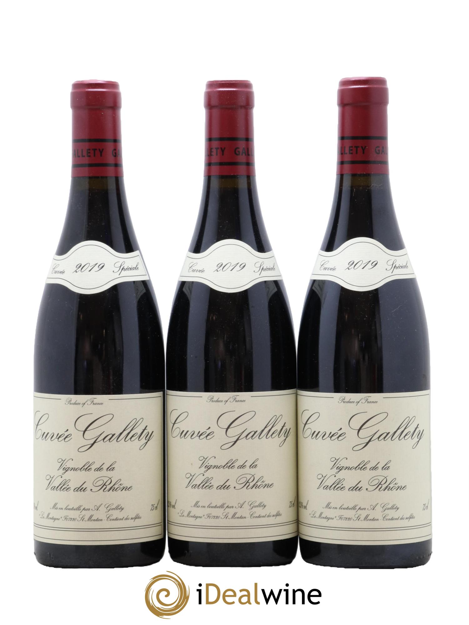 Côtes du Vivarais Gallety (Domaine) Cuvée Spéciale 2019 - Lotto di 3 bottiglie - 0