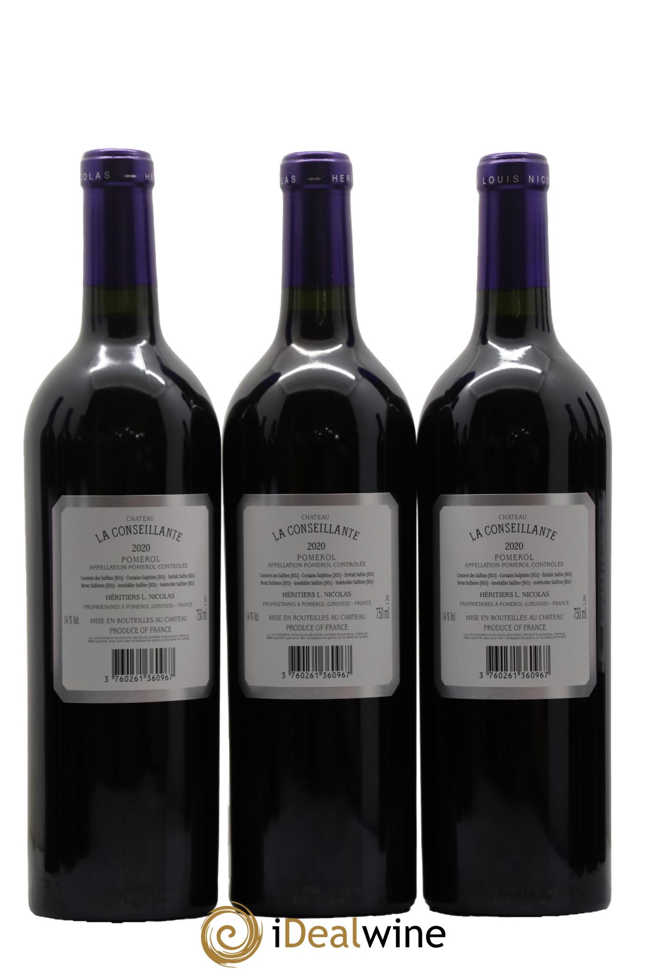 Château la Conseillante 2020 - Lot of 12 bottles - 6