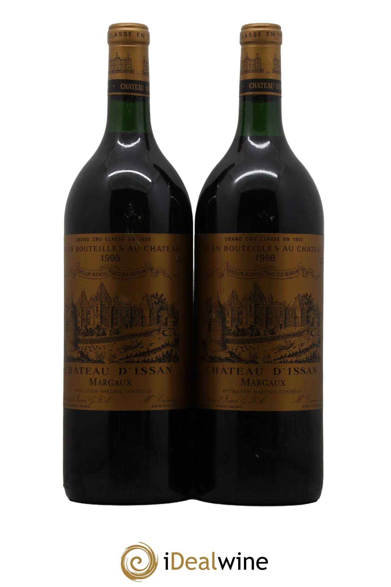 Château d'Issan 3ème Grand Cru Classé  1998 - Lotto di 2 magnum - 0