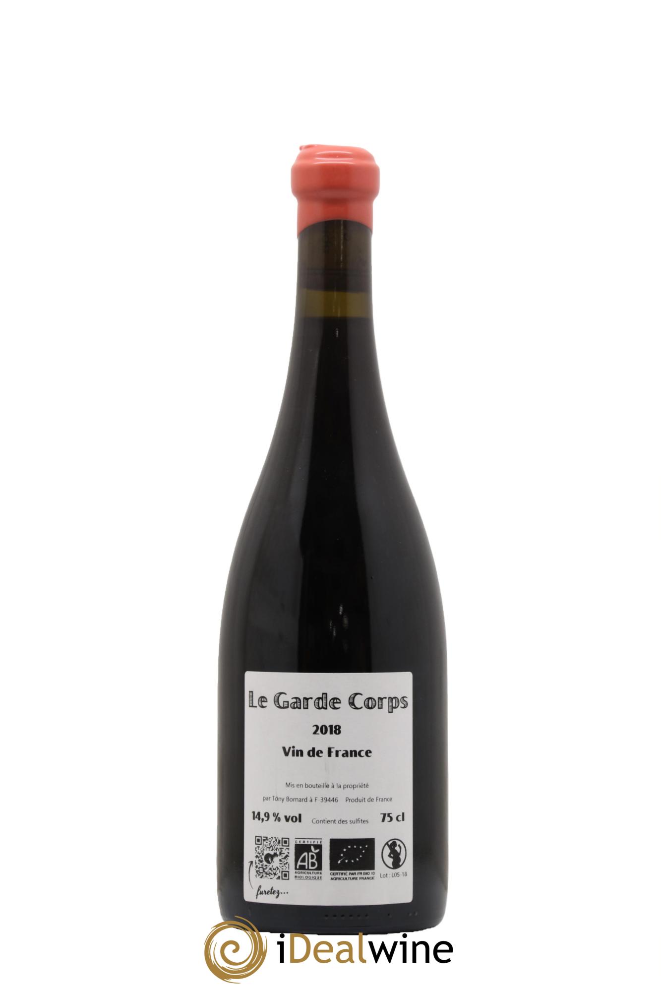 Vin de France Le Garde Corps Tony Bornard 2018 - Posten von 1 Flasche - 1