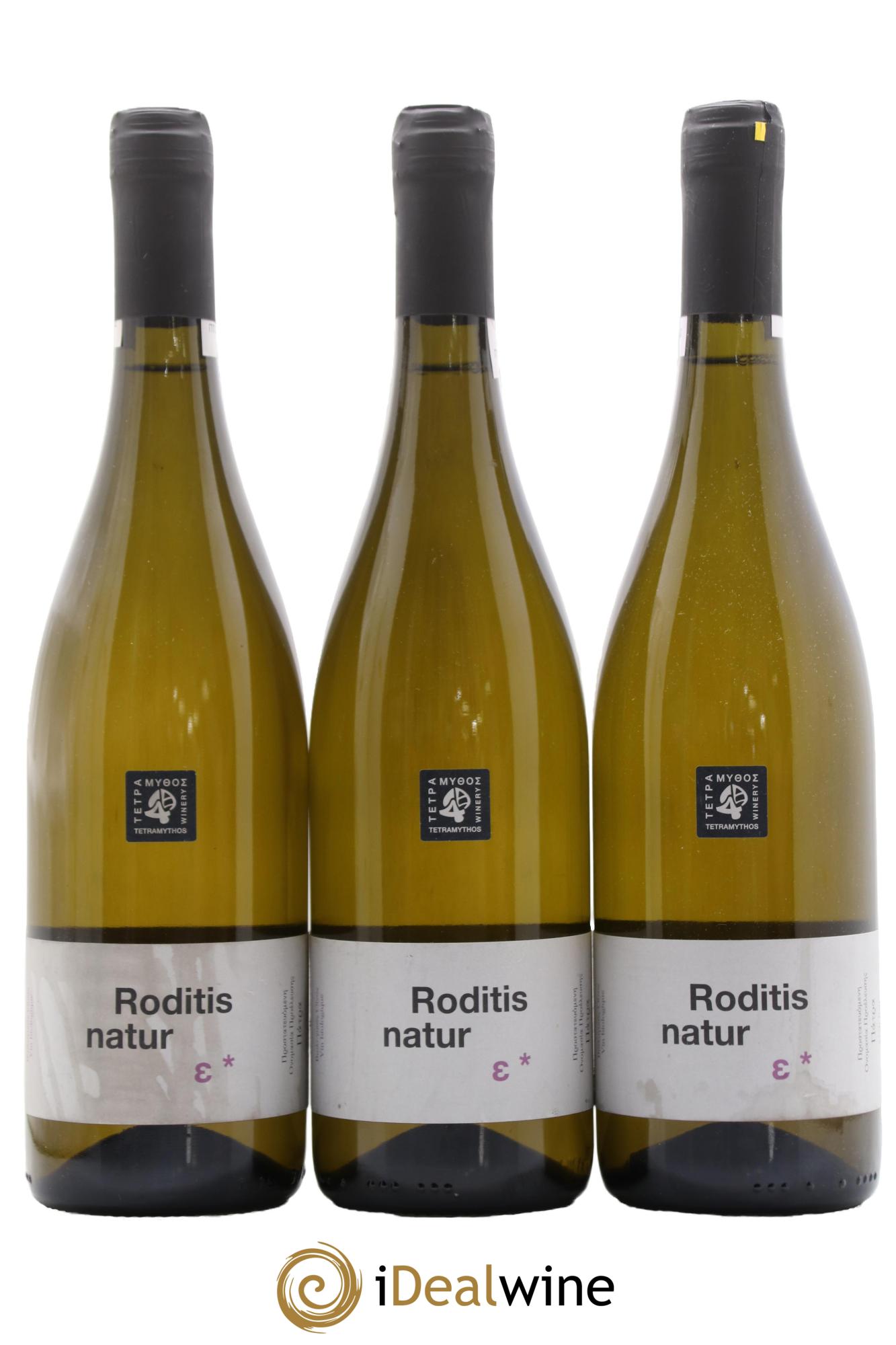 Patras Tetramythos Roditis Nature  2022 - Lot de 3 bouteilles - 0